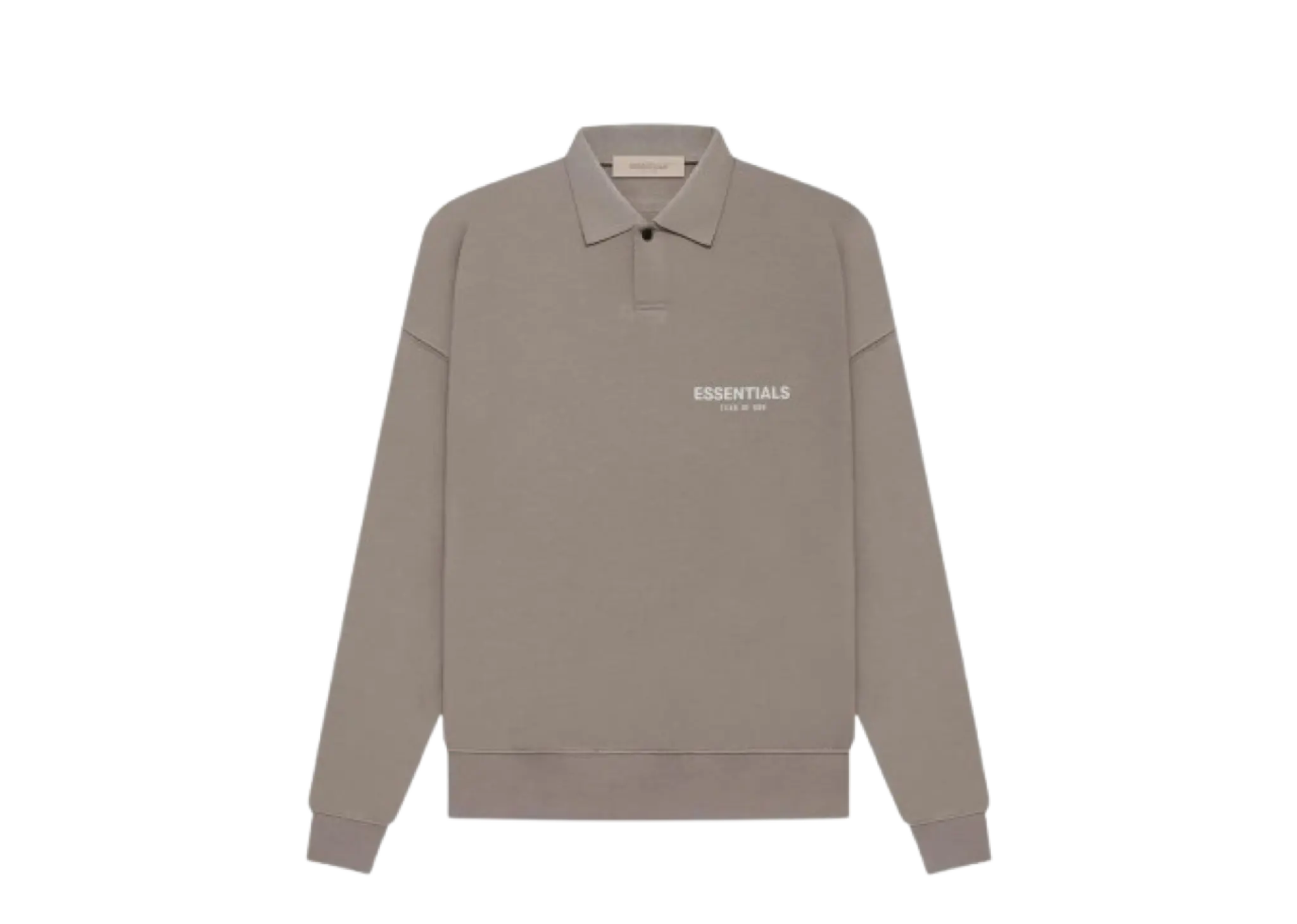 Fear of God Essentials SS22 Long Sleeve Polo Desert Taupe