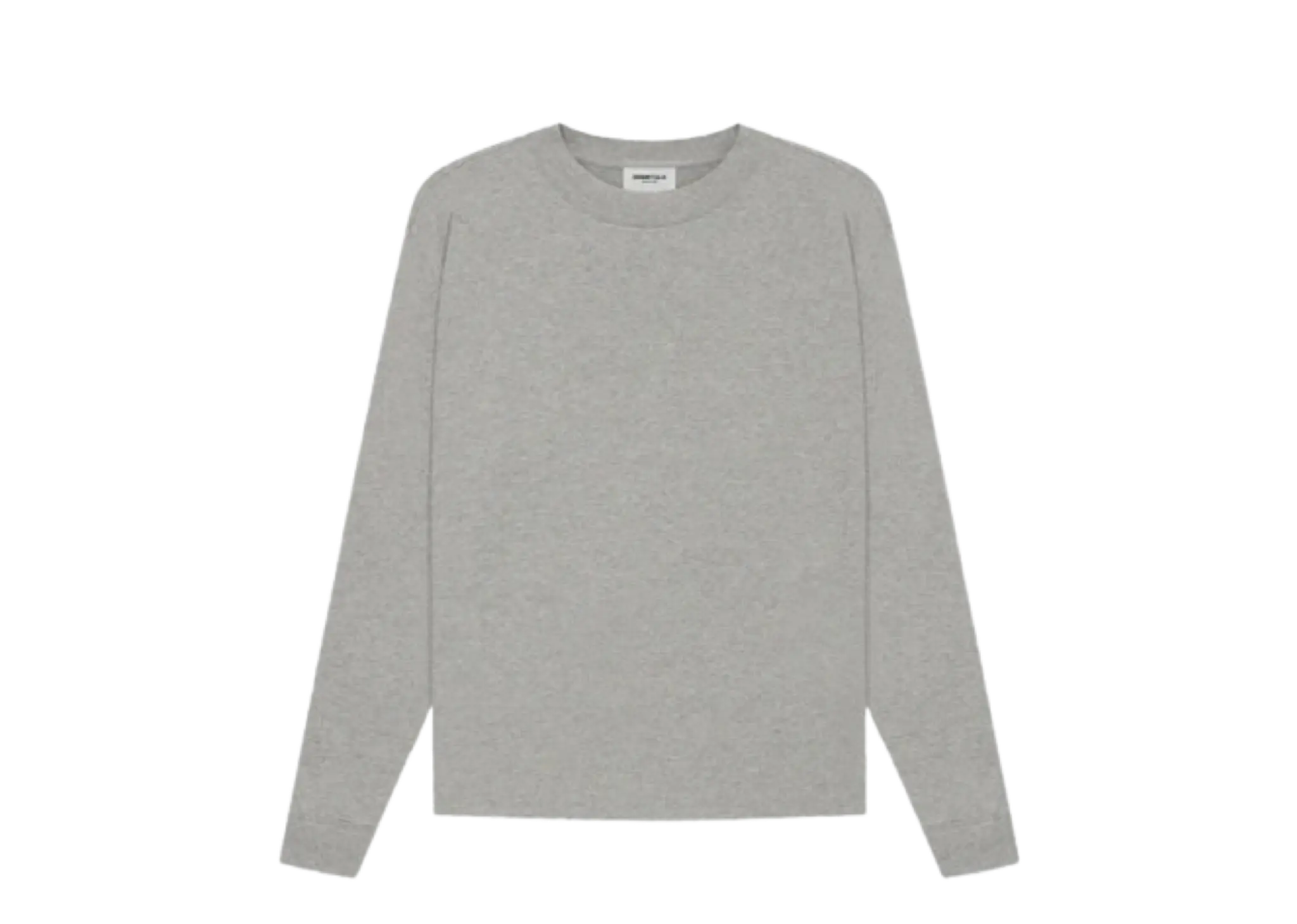 Fear of God Essentials SS21 Long Sleeve Tee Dark Heather Oatmeal
