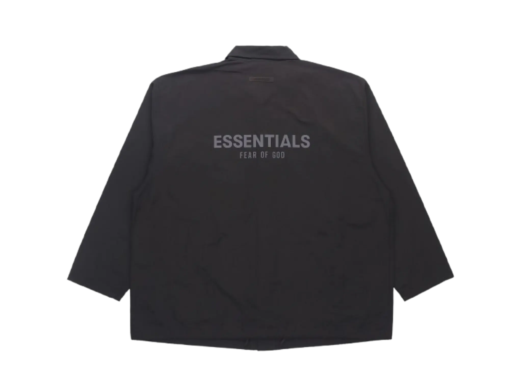 Fear of God Essentials SS21 Coaches Jacket Stretch Limo Black - photo 2