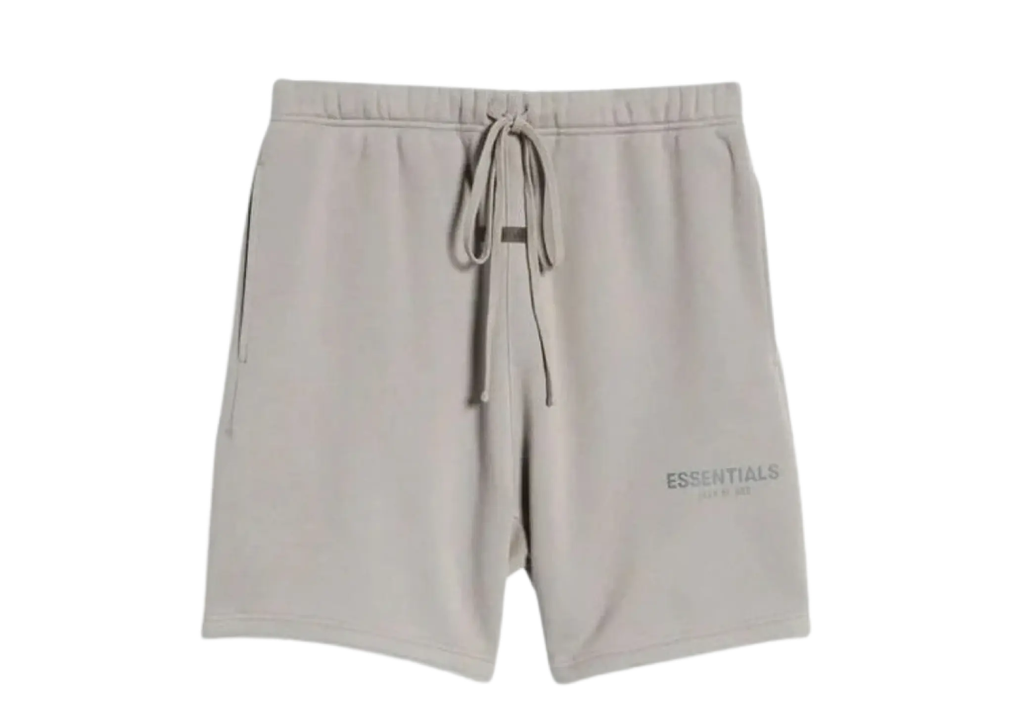 Fear of God Essentials SS21 Cotton-Blend Drawstring Shorts Cement Pebble