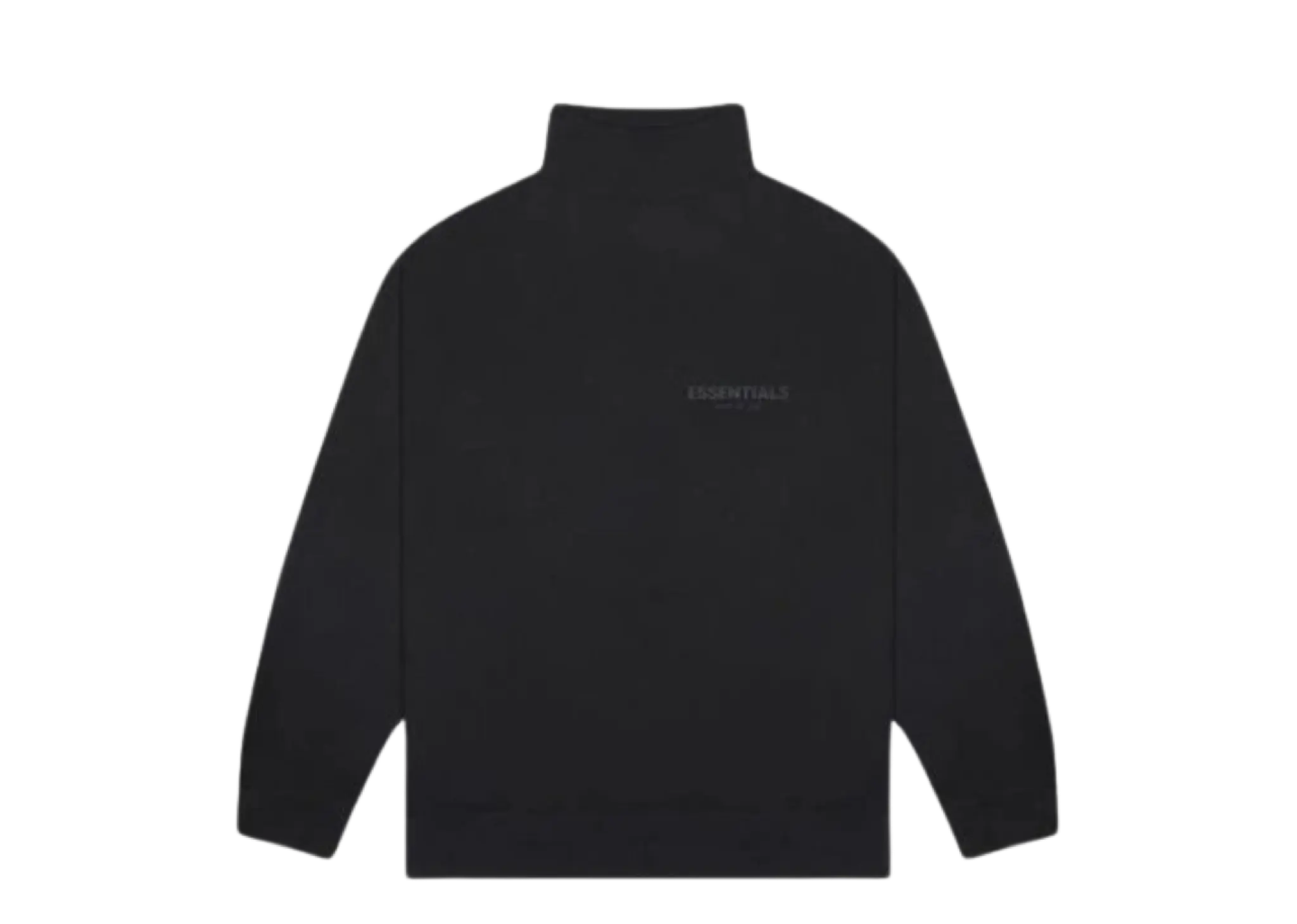 Fear of God Essentials SS20 Black Mock Neck Sweatshirt