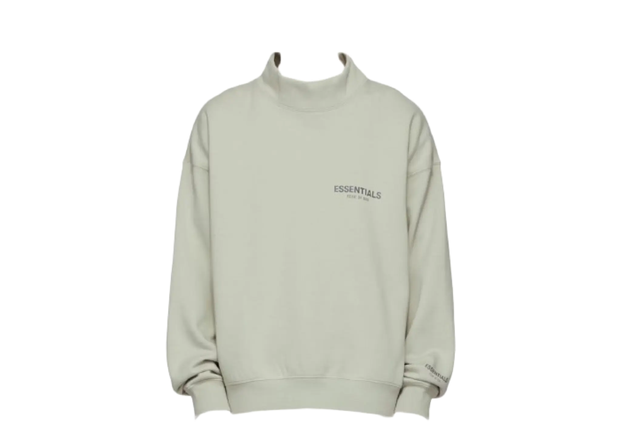 Fear of God Essentials FW21 Mock Neck Sweatshirt Green Concrete