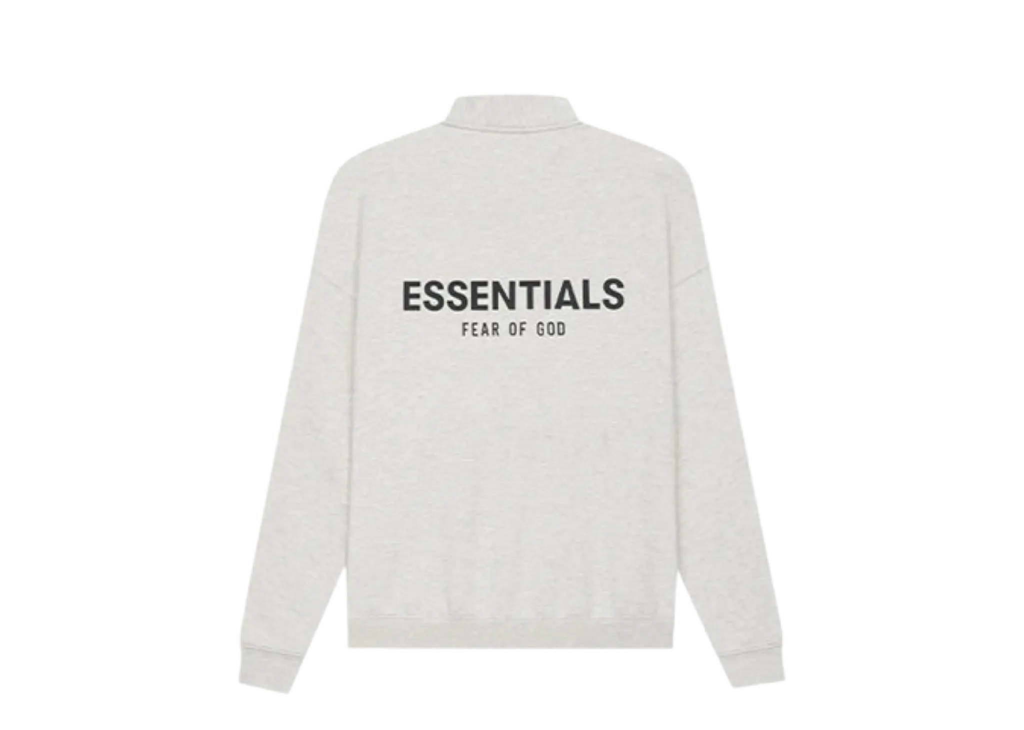 Fear of God Essentials SS21 Mockneck Half Zip Light Heather Oatmeal - photo 2