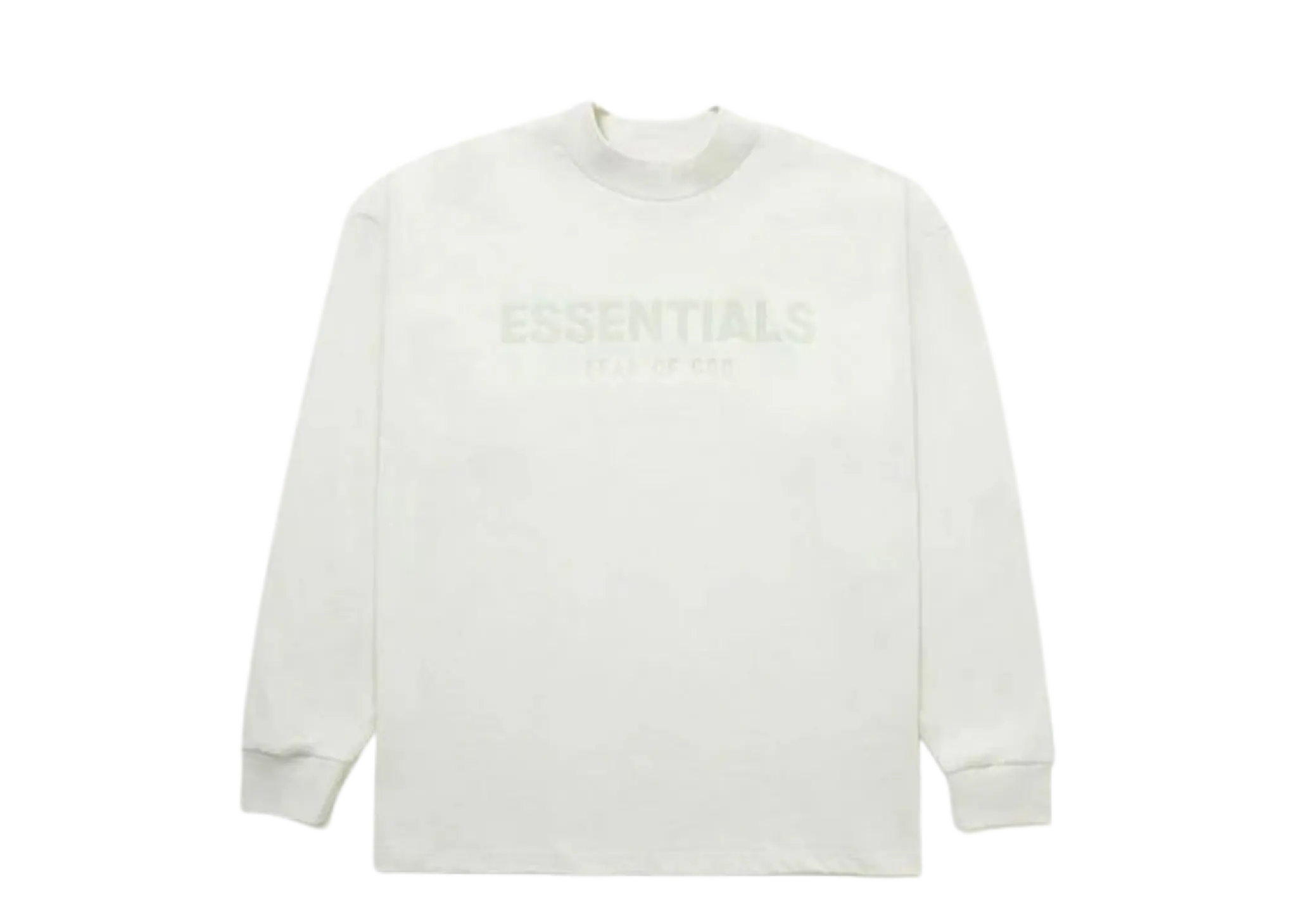 Fear of God Essentials FW21 Innersect Long Sleeve Logo Tee Mozzarella