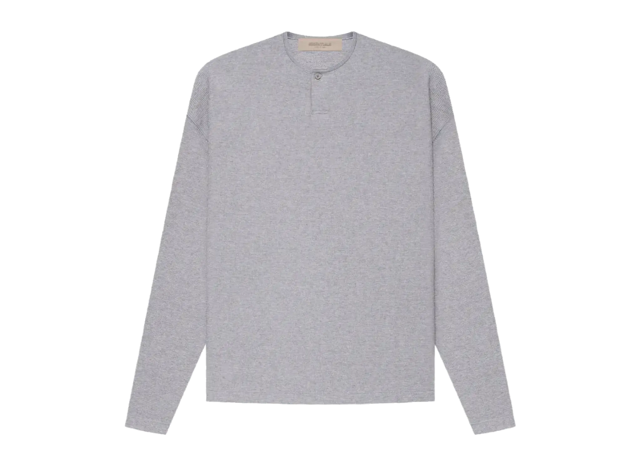 Fear of God Essentials FW20 Long Sleeve Henley Tee Grey