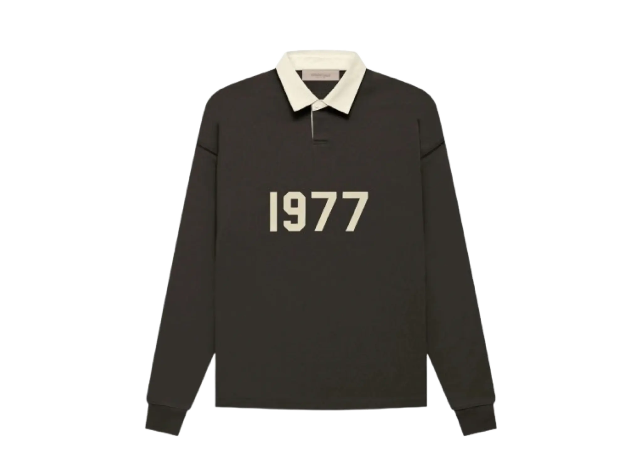 Fear of God Essentials FW22 Henley Rugby Polo Off Black