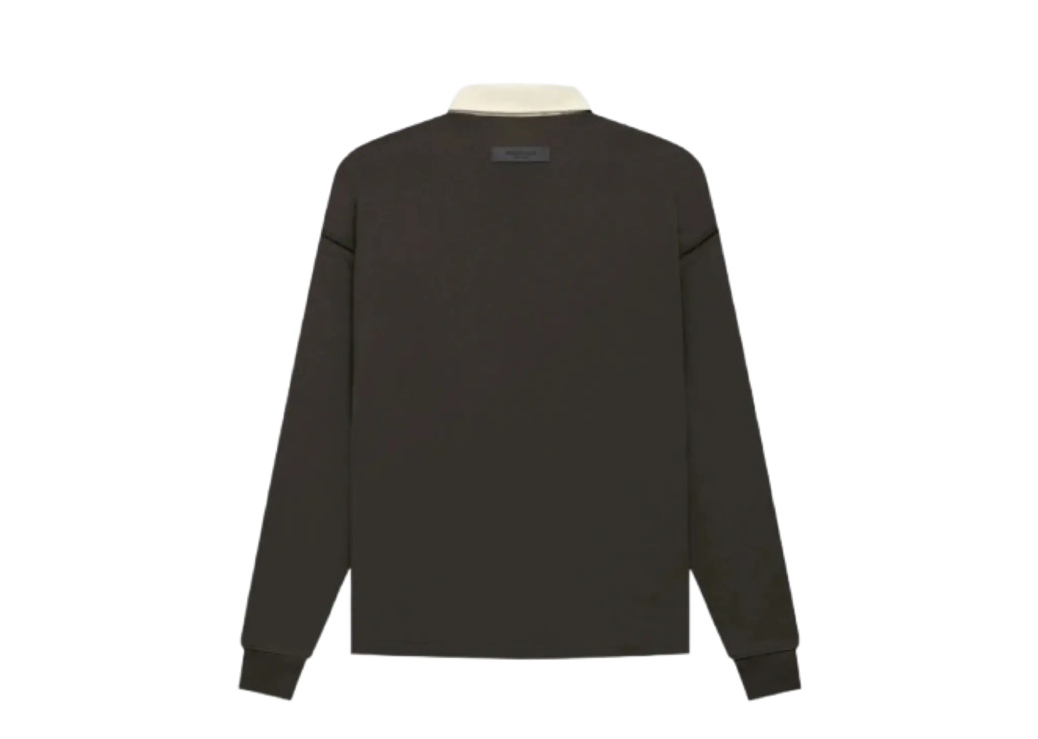 Fear of God Essentials FW22 Henley Rugby Polo Off Black - photo 2