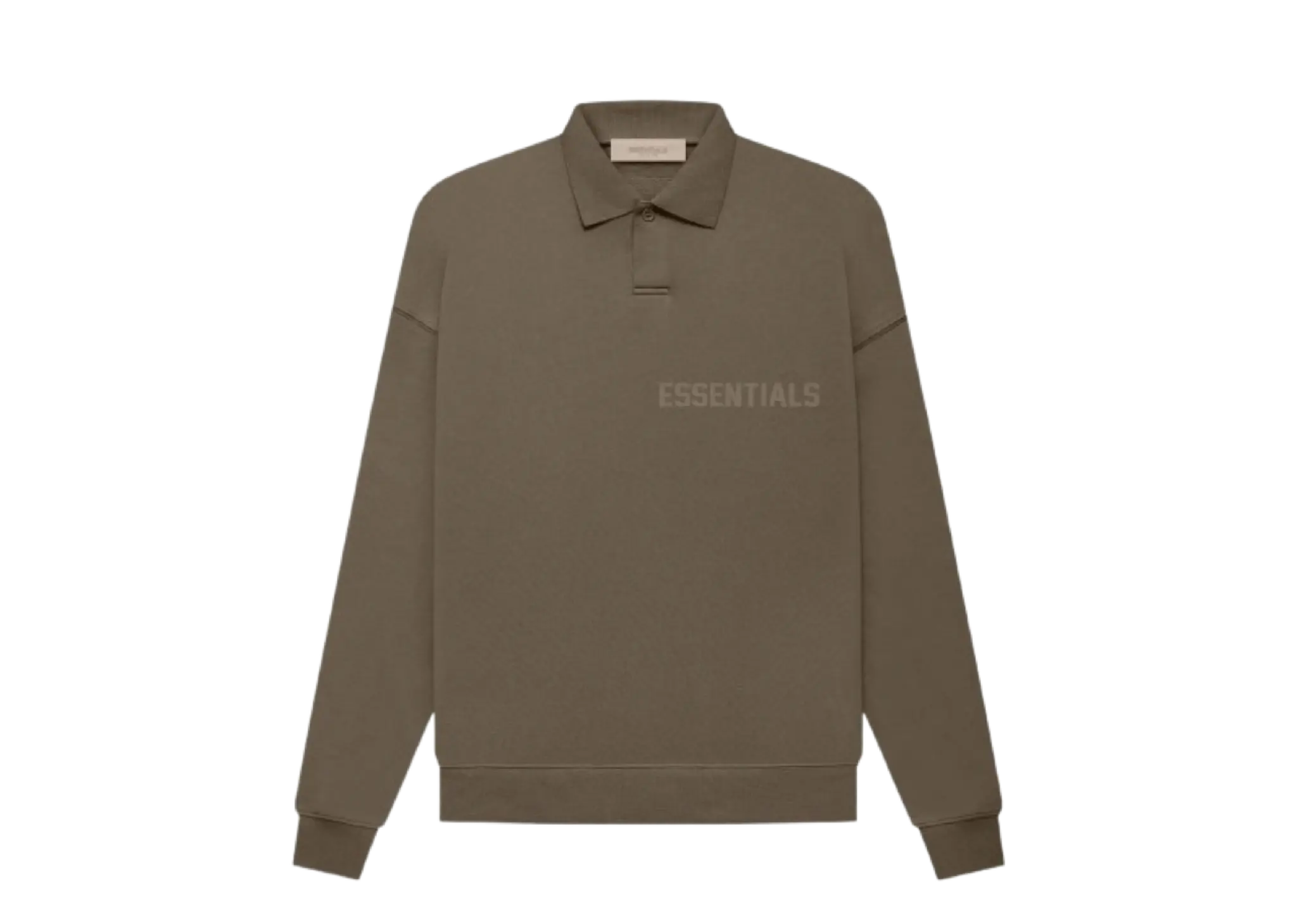 Fear of God Essentials FW22 LS Polo Wood