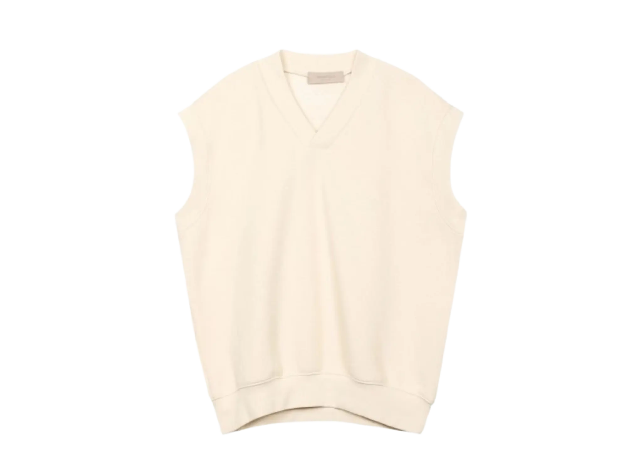 Fear of God Essentials FW22 V neck vest Egg shell
