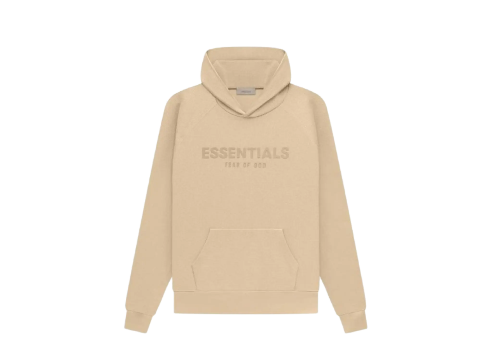 Fear of God Essentials SS23 waffle raglan Hoodie Sand