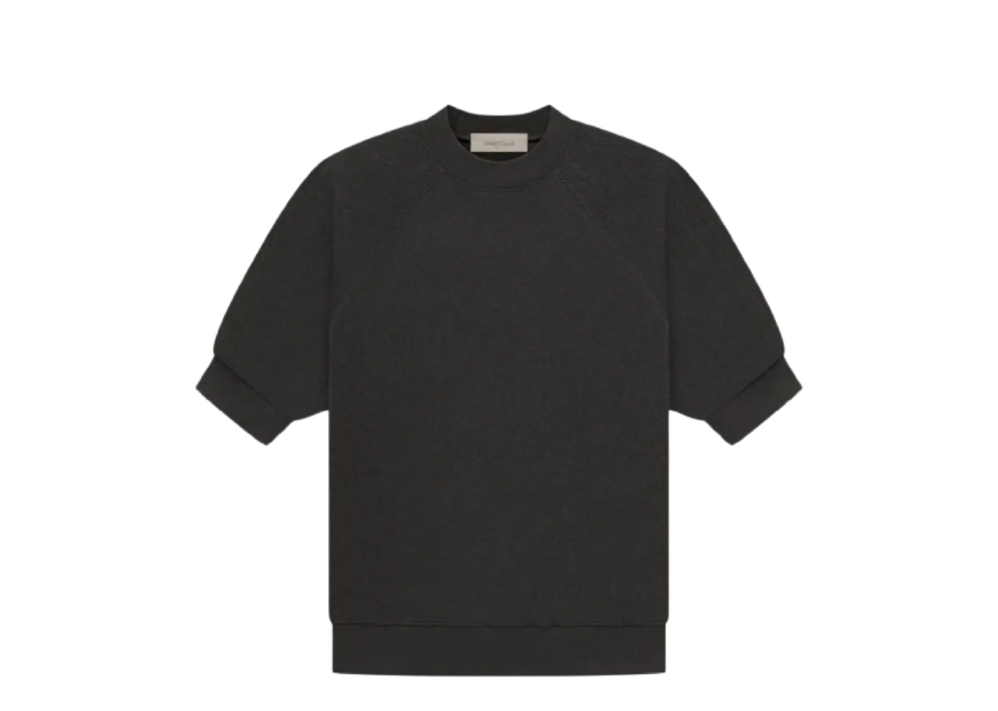 Fear of God Essentials SS23 Ss Waffle Sweatshirt Off Black