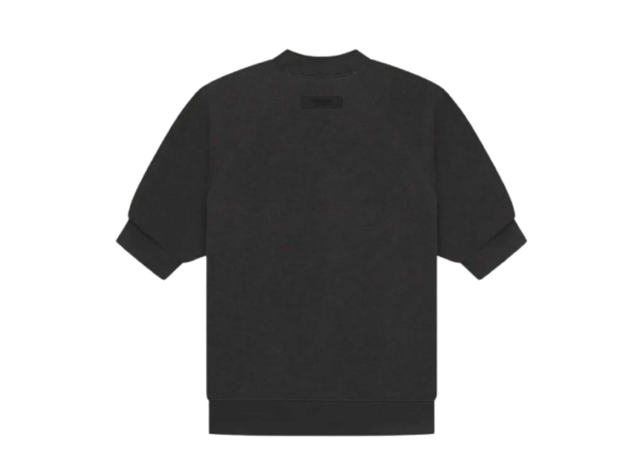 Fear of God Essentials SS23 Ss Waffle Sweatshirt Off Black - photo 2