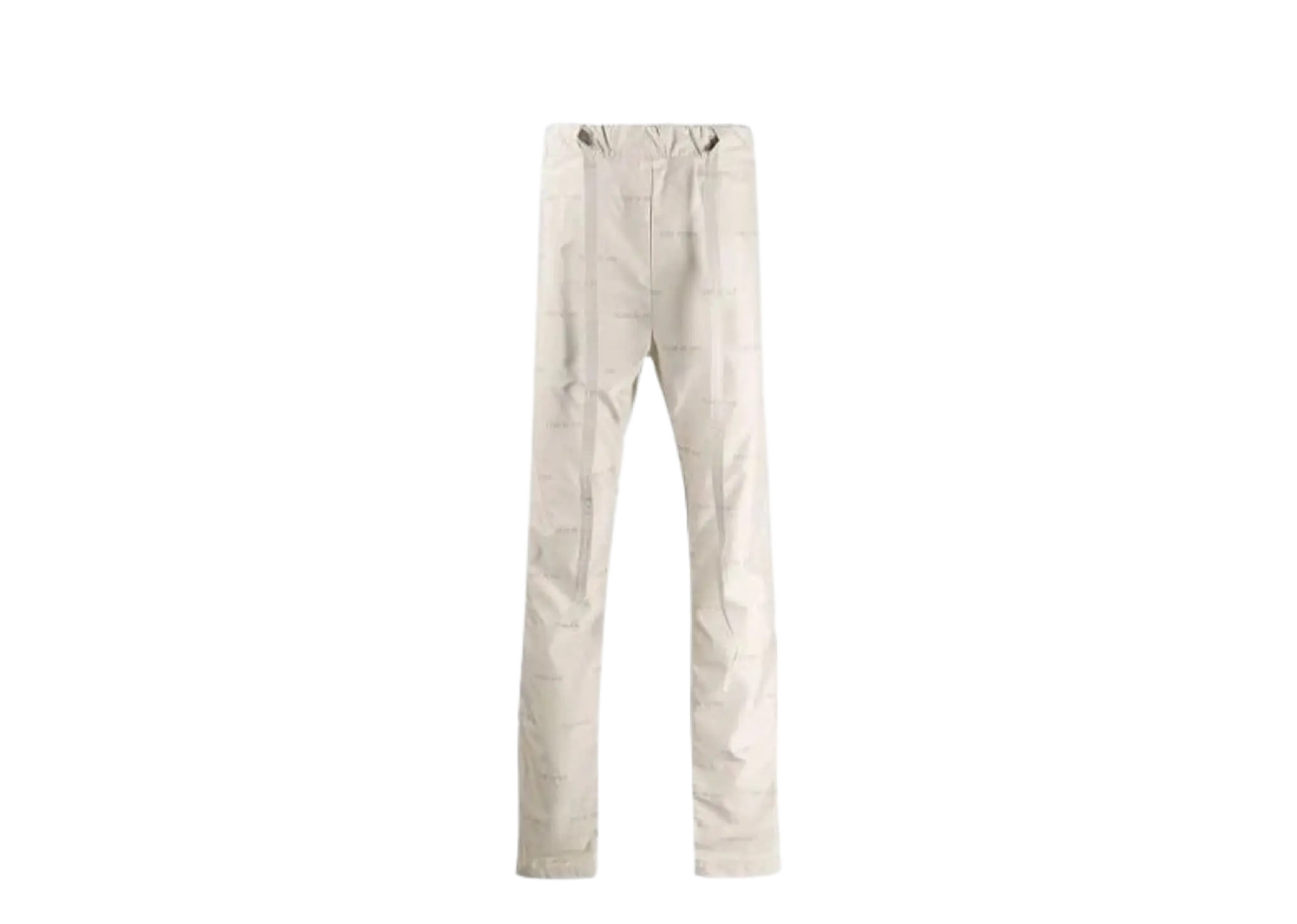Fear of God Logo Print Track Trousers Beige White