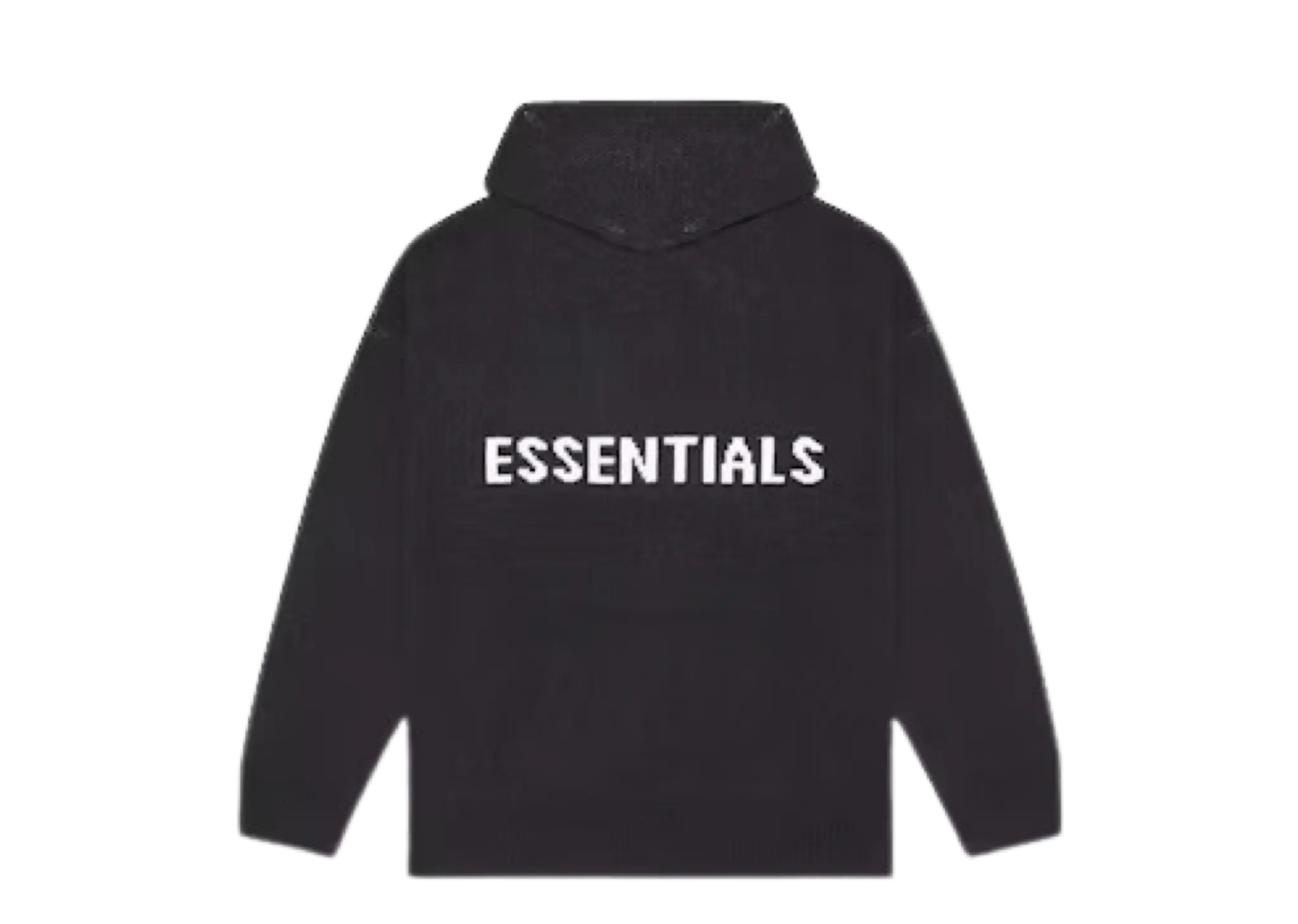 Fear of God Essentials FW20 Knit Logo Hoodie Black