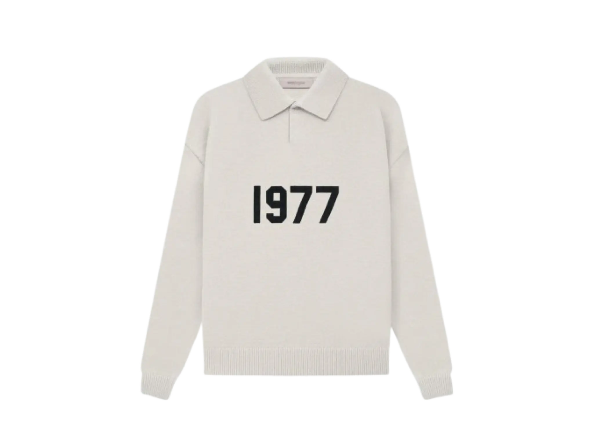 Fear of God Essentials SS22 1977 Henley Rugby Polo Shirt Wheat