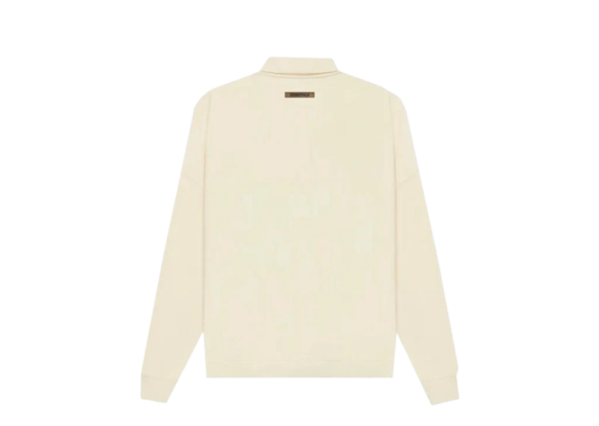 Fear of God Essentials SS21 Long Sleeve French Terry Polo Shirt Buttercream - photo 2