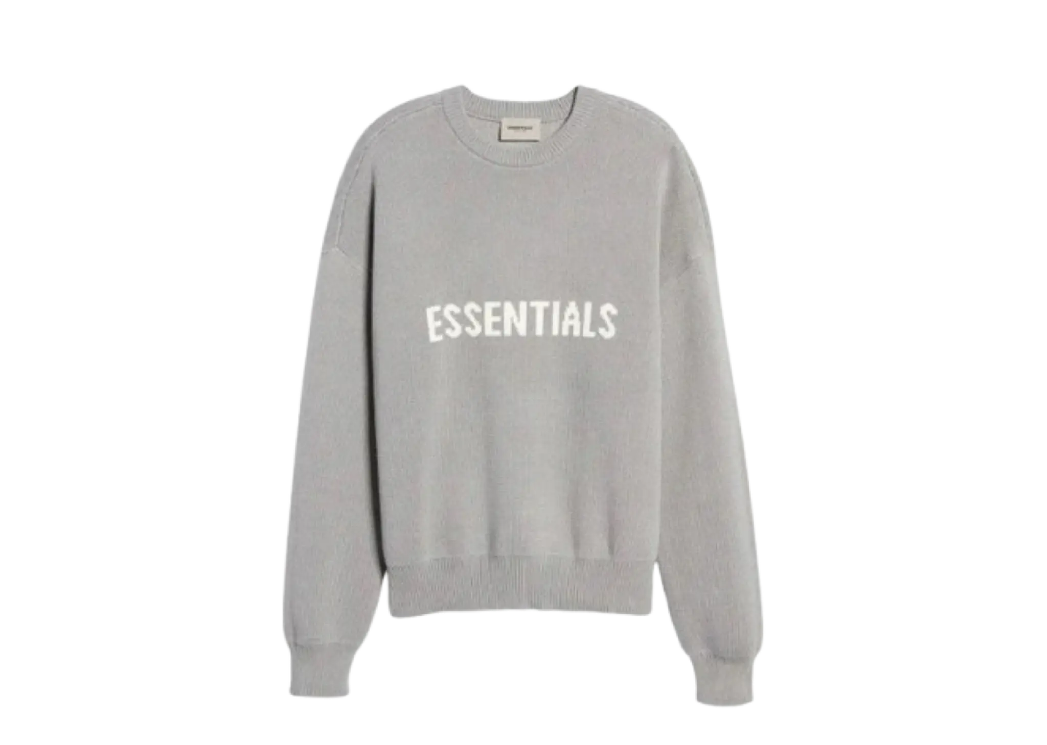 Fear of God Essentials SS21 x Nordstrom Knit Logo Sweatshirt Cement