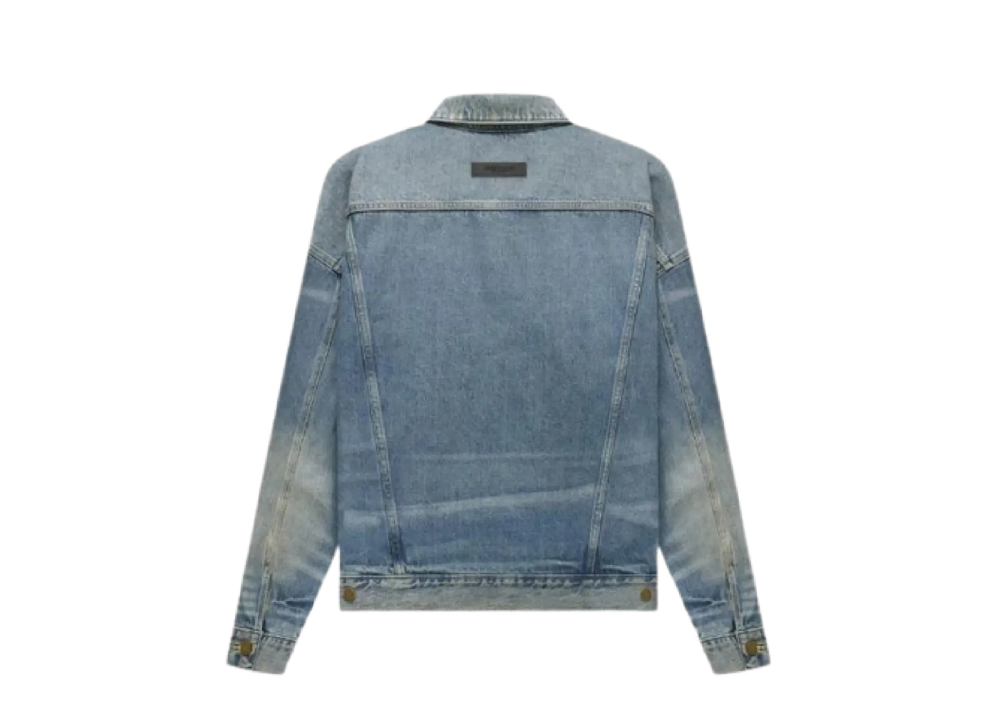 Fear of God Essentials FW22 Denim Trucker Jacket Indigo - photo 2