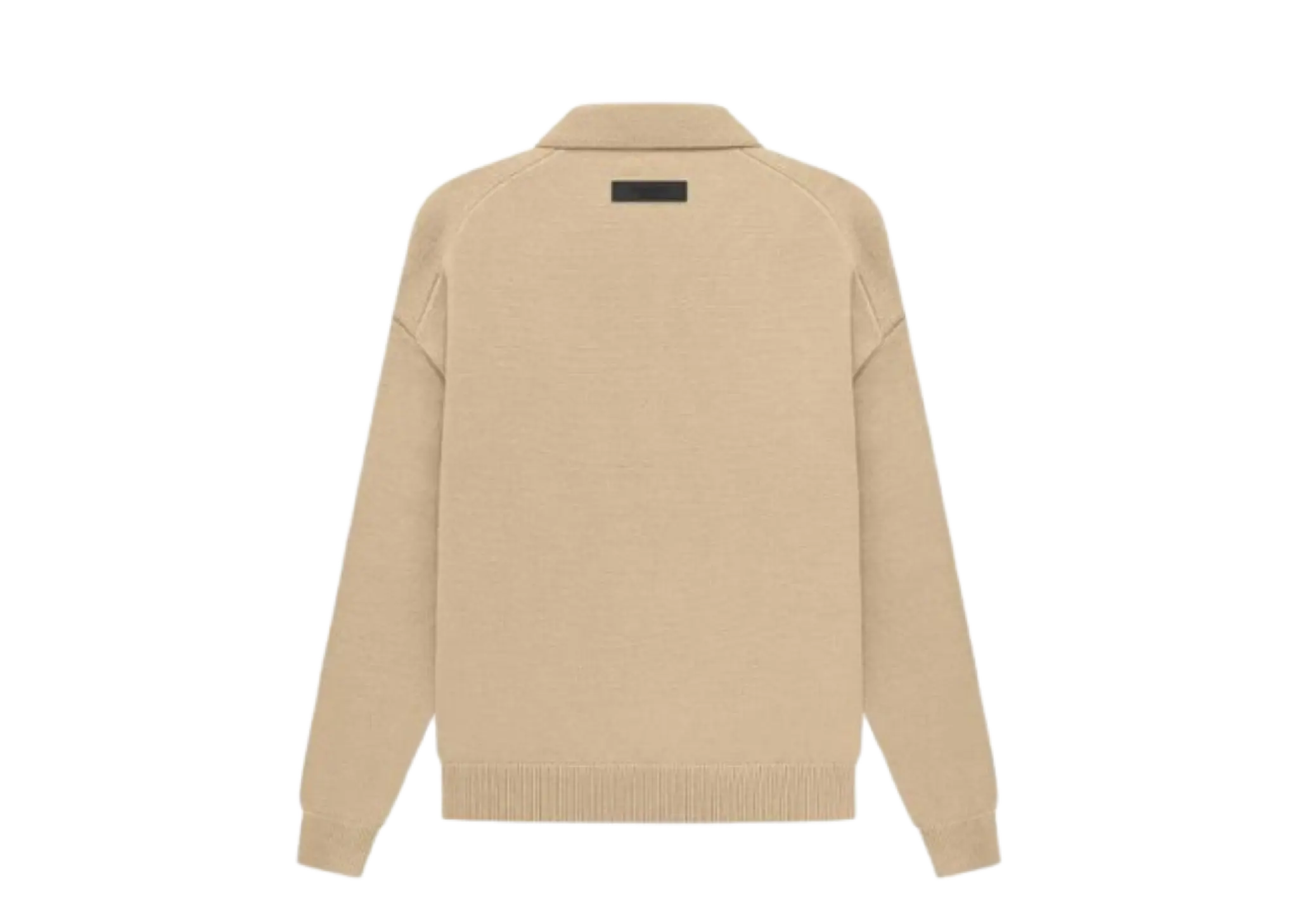 Fear of God Essentials SS23 Knit Long Sleeve Polo Shirt Sand - photo 2