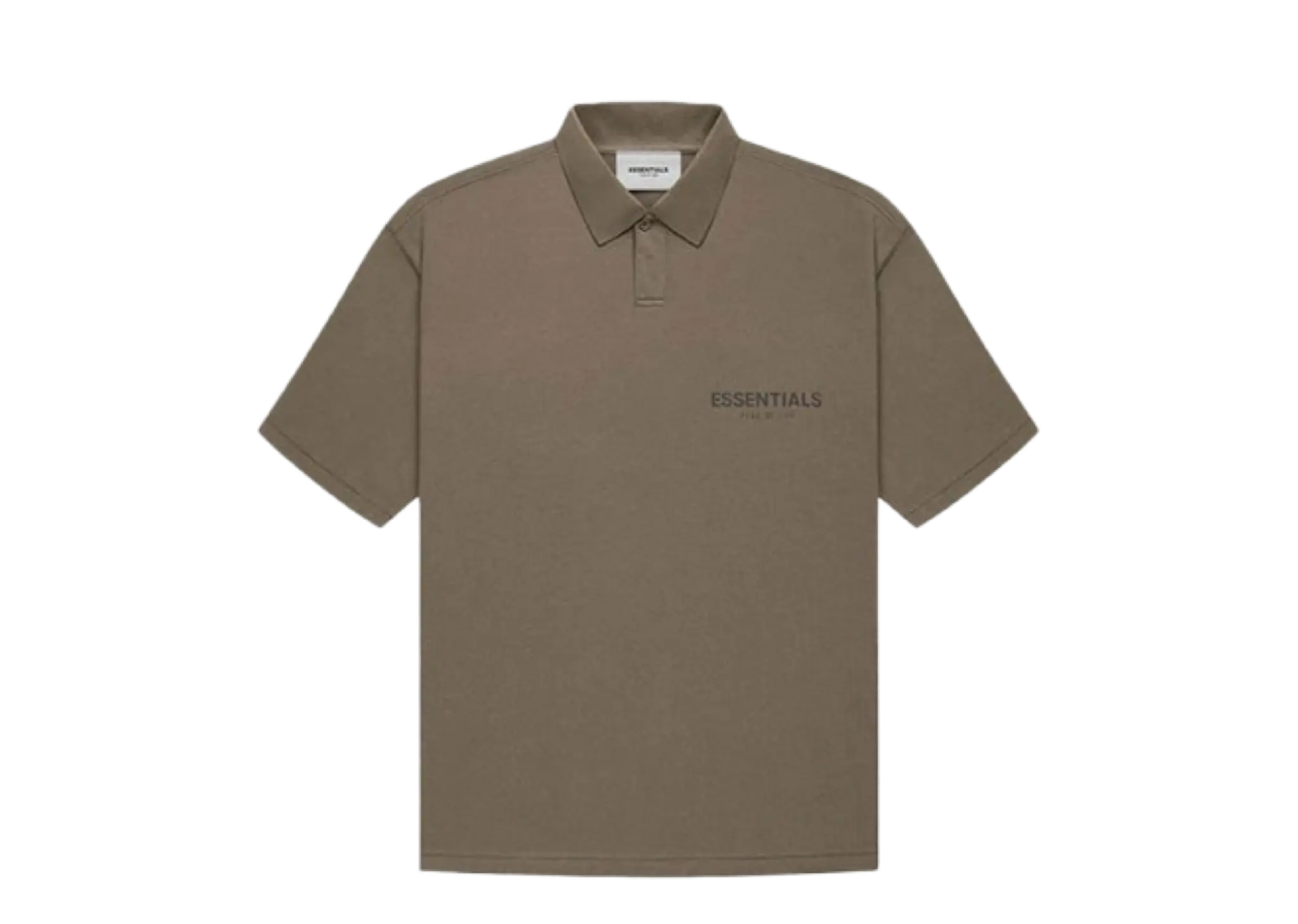 Fear of God Essentials FW21 Logo Polo Shirt Harvest