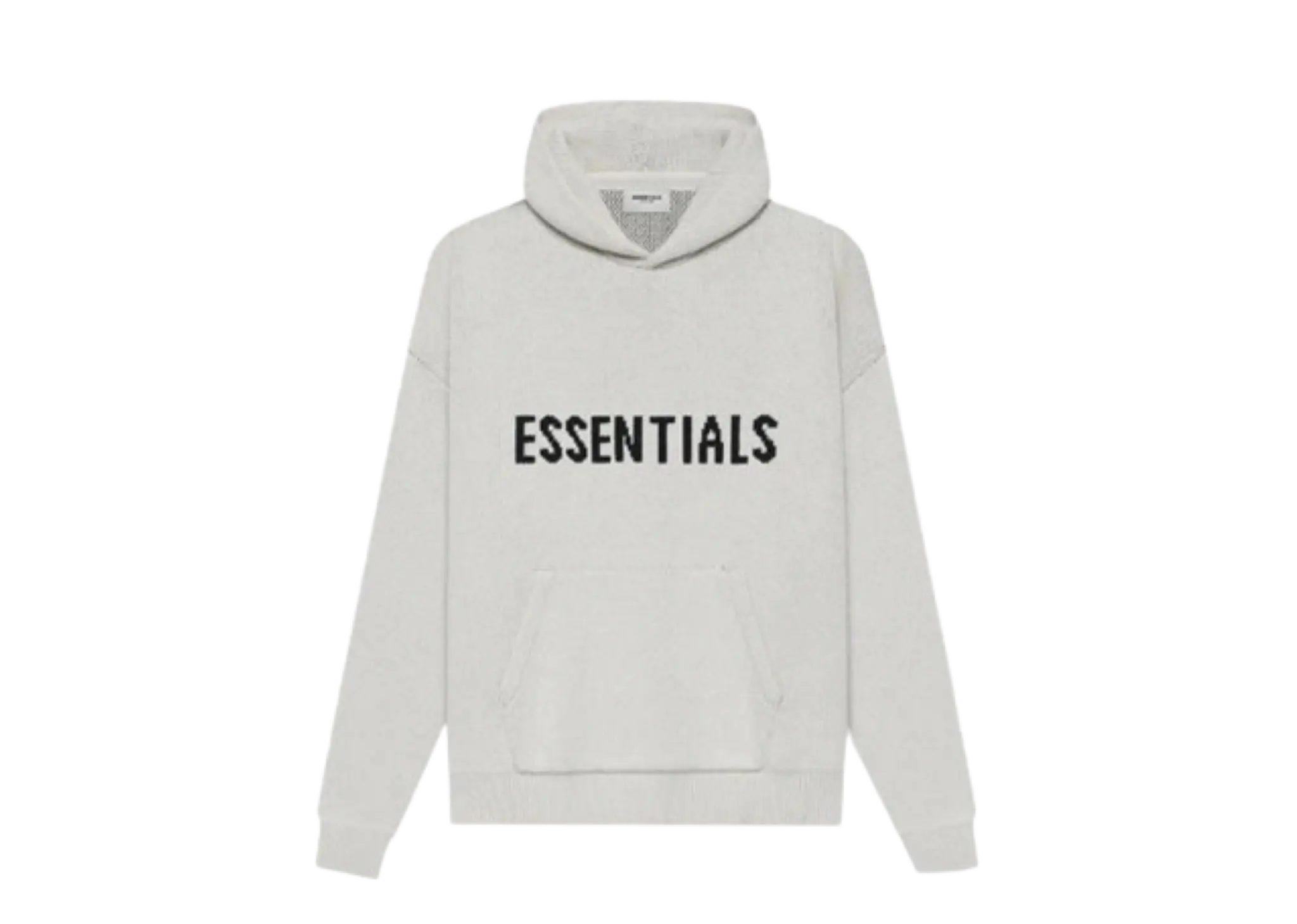 Fear of God Essentials SS21 Knit Hoodie Light Heather Oatmeal