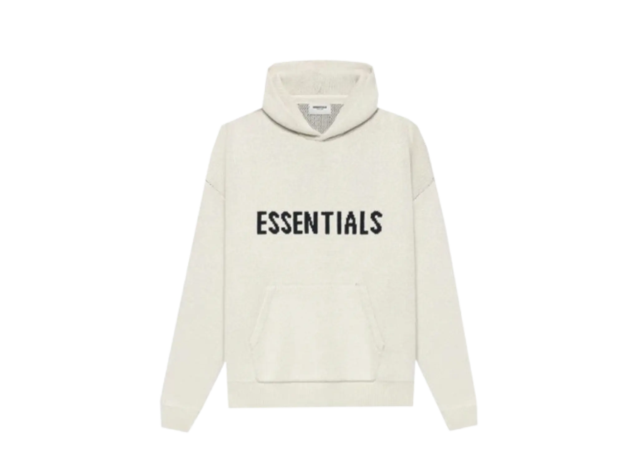 Fear of God Essentials SS21 Knit Logo Hoodie Buttercream