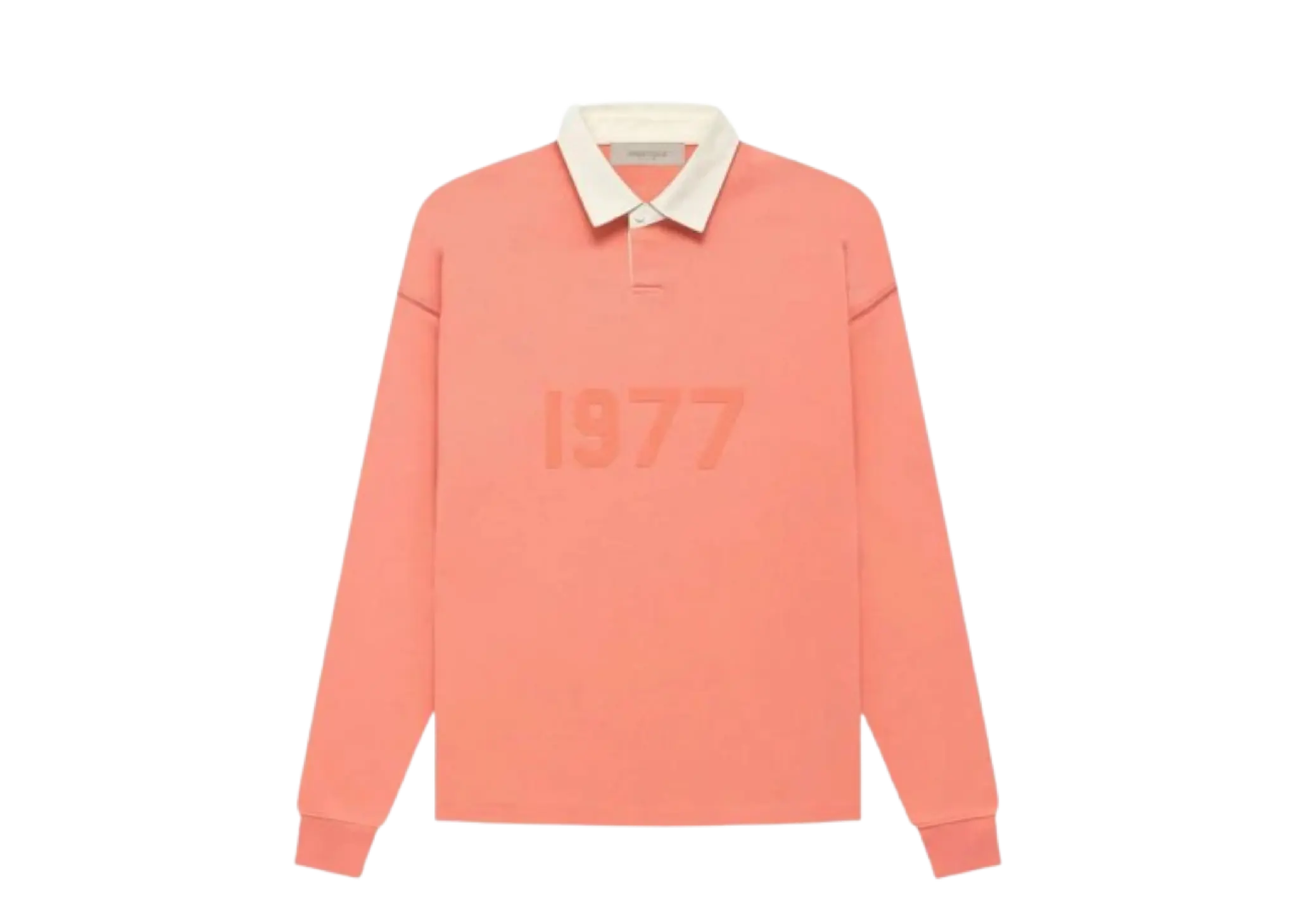 Fear of God Essentials FW22 1977 Henley Rugby Polo Coral