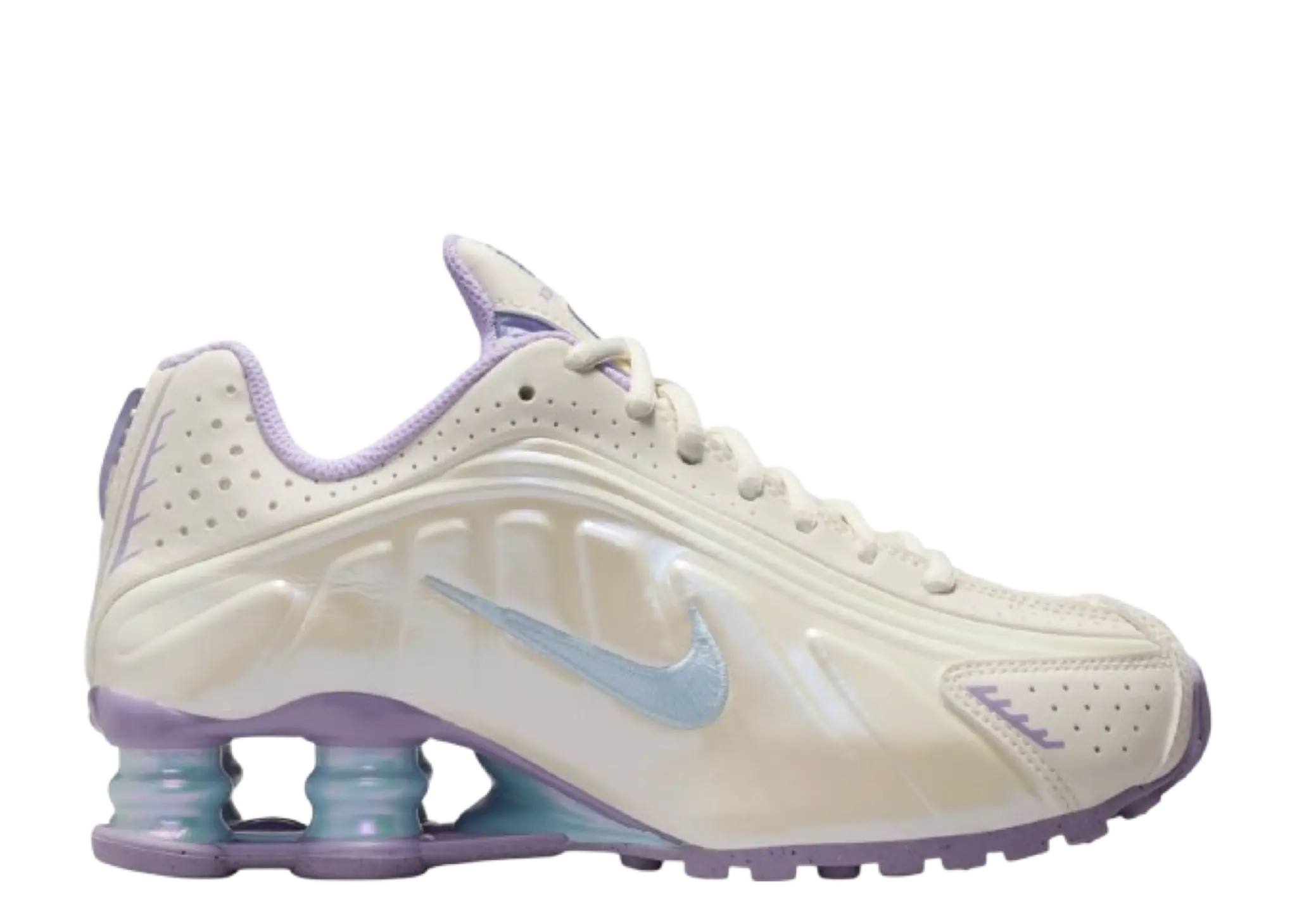Nike Shox R4 Soft Pearl Hydrangeas (Grade School)