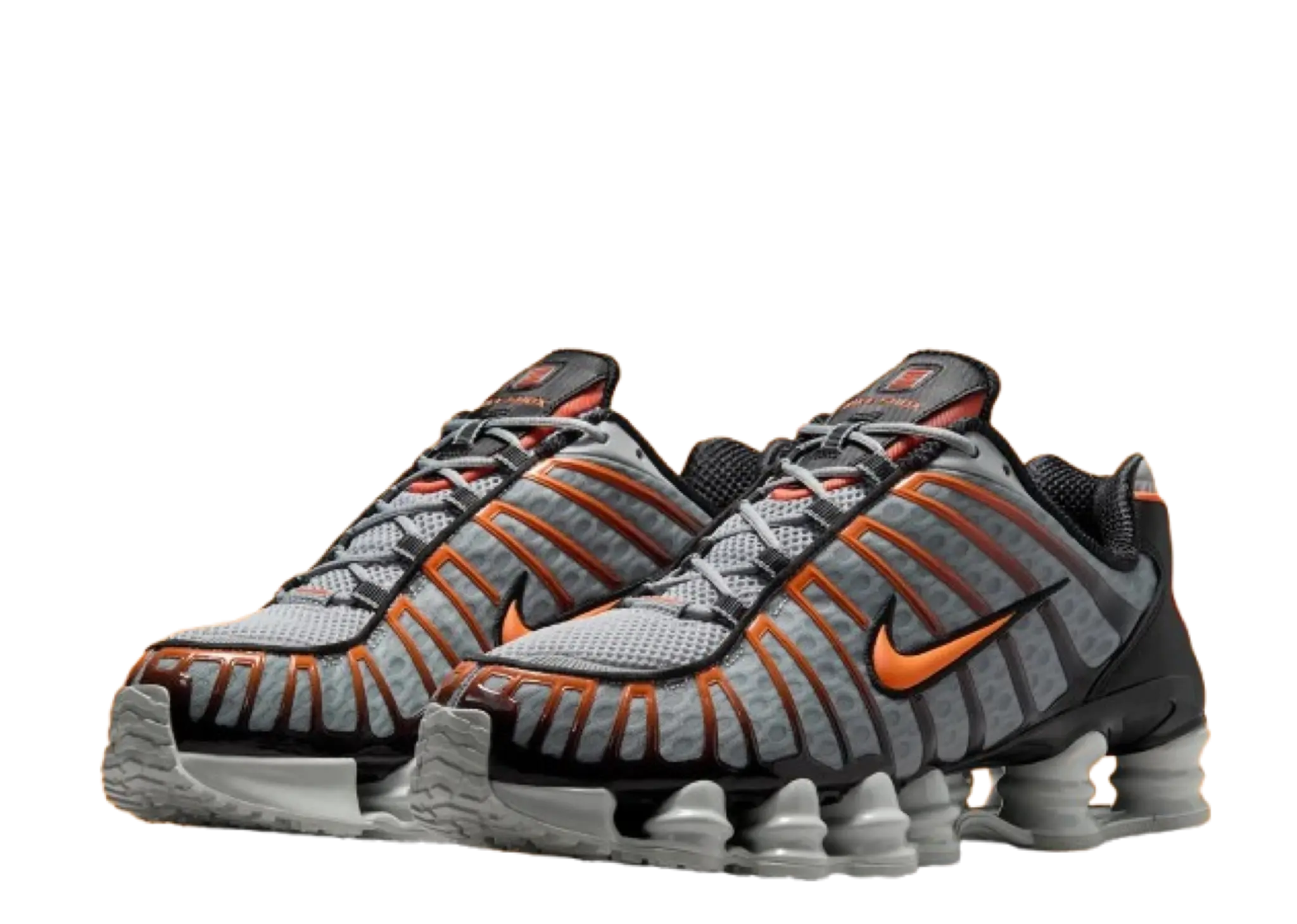 Nike Shox TL Light Smoke Grey Black Bright Mandarin - photo 2