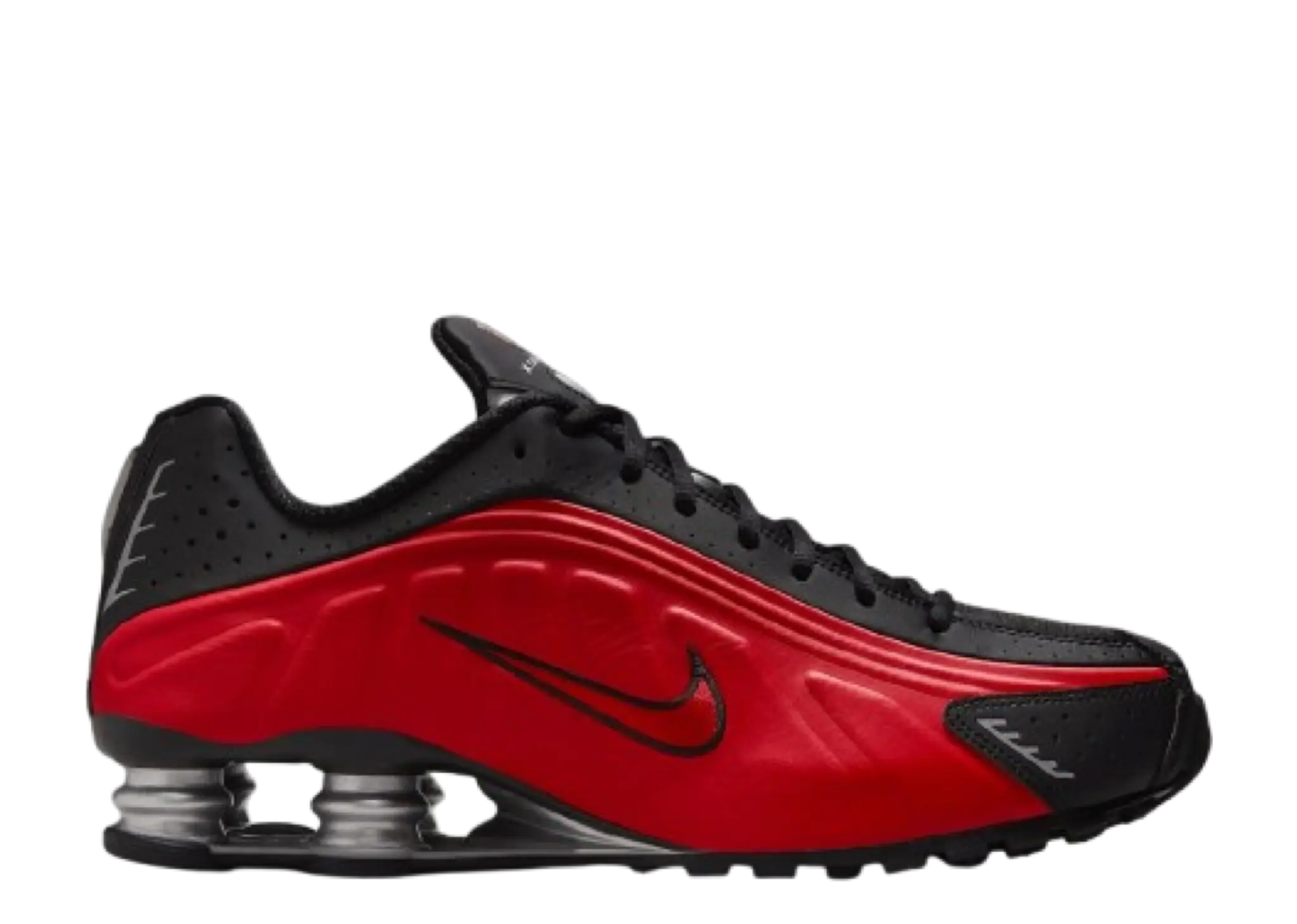 Nike Shox R4 University Red Black Metallic Silver