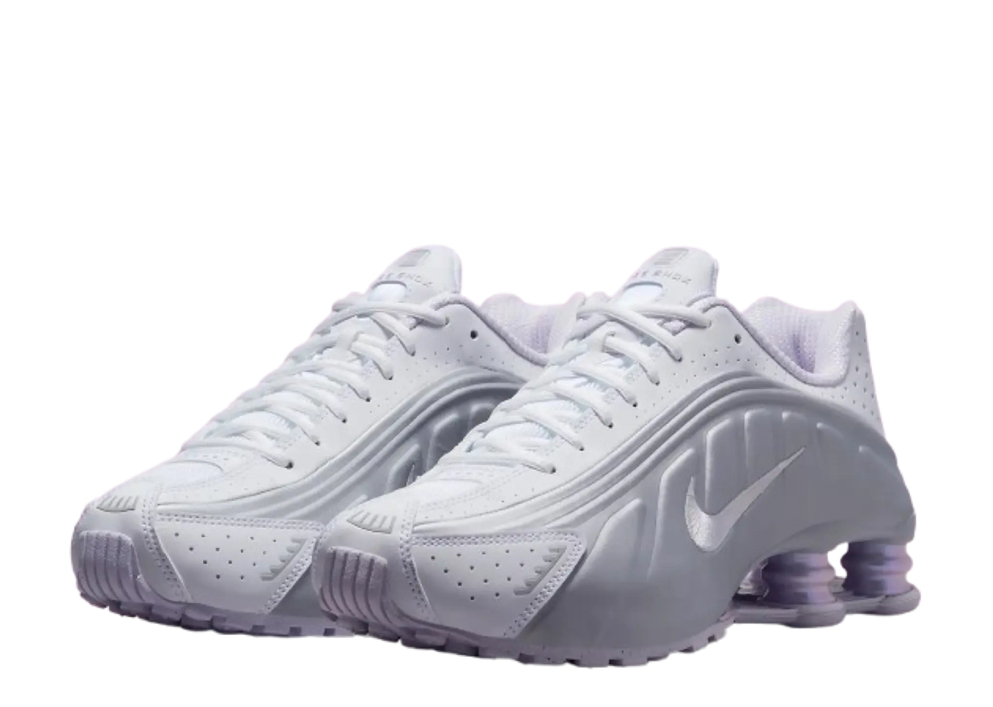 Nike Shox R4 White Metallic Platinum Barely Grape (Women's) - photo 2