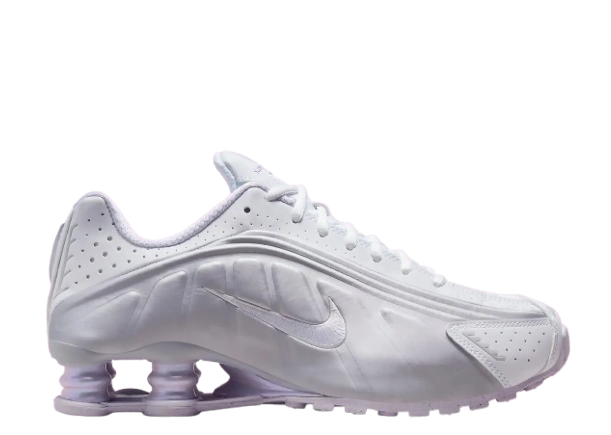 Nike Shox R4 White Metallic Platinum Barely Grape (Women's)