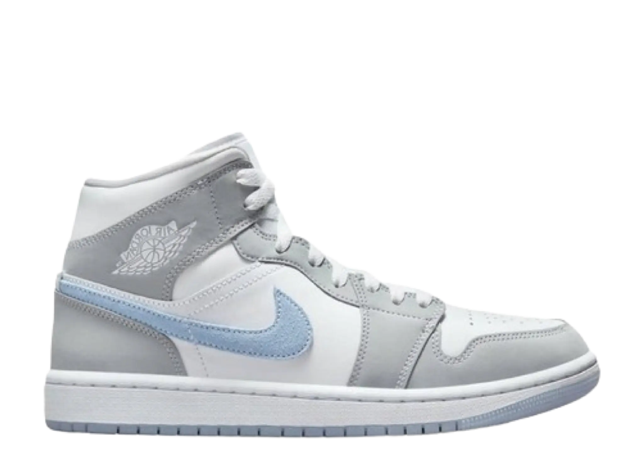 Air Jordan 1 Mid Wolf Grey Aluminum (Women's)