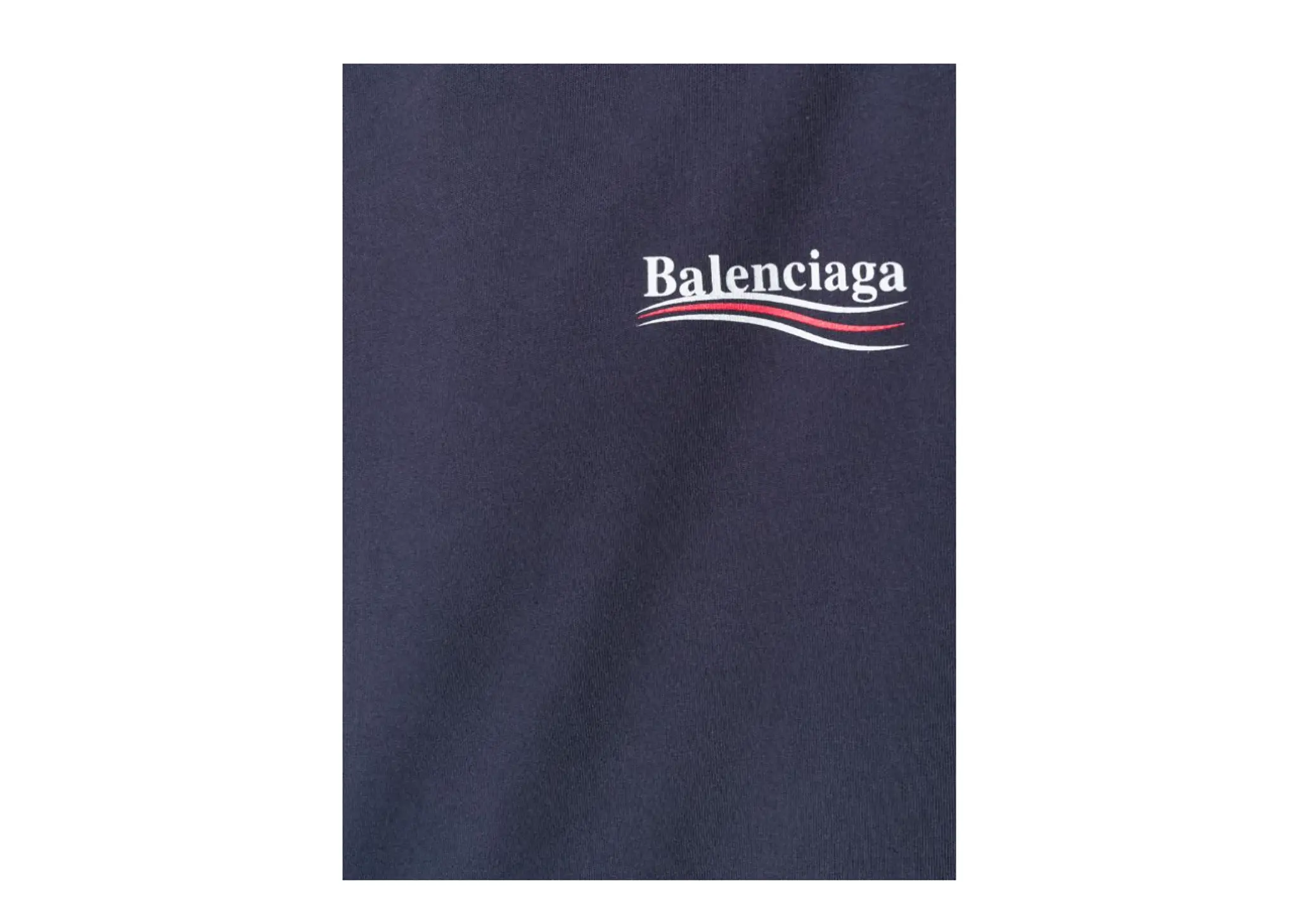 Balenciaga Political Logo T Shirt Navy - photo 3