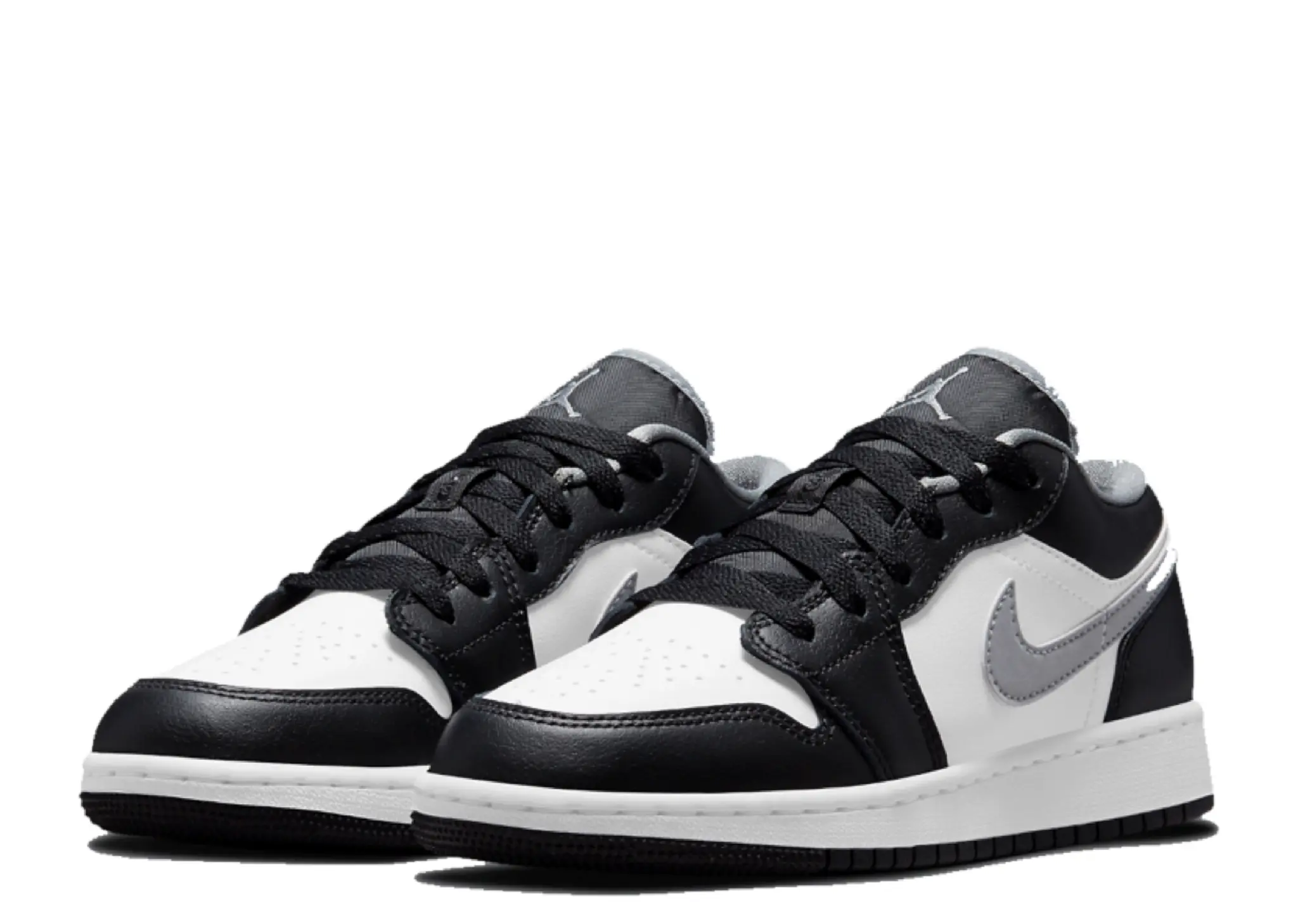 Air Jordan 1 Low Black White Grey (Grade School) - photo 2