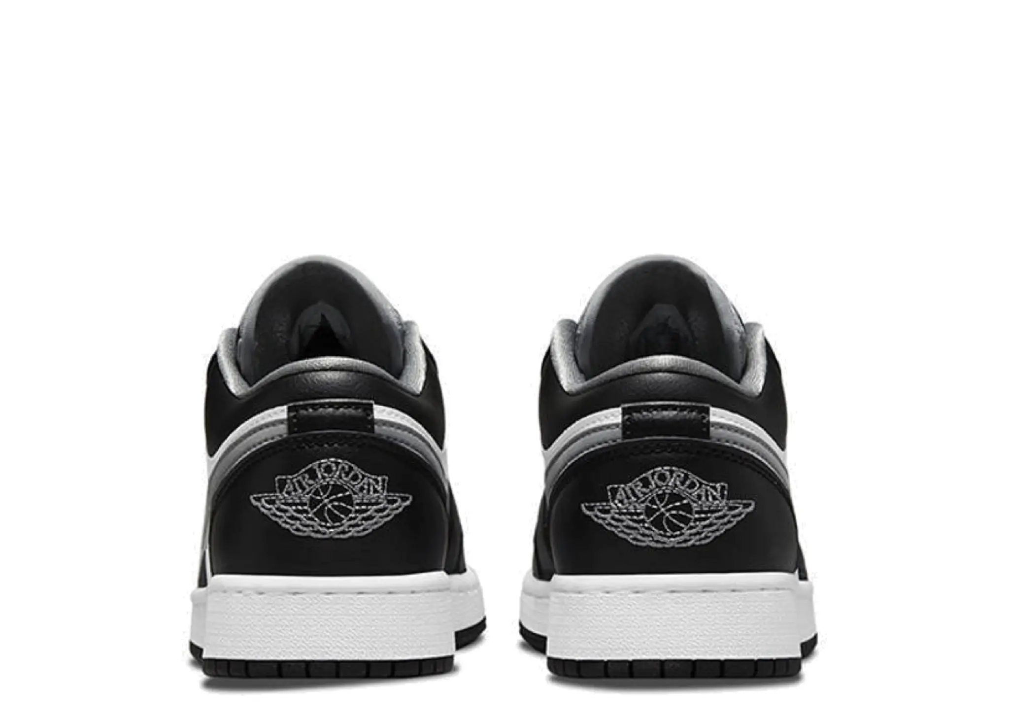 Air Jordan 1 Low Black White Grey (Grade School) - photo 3
