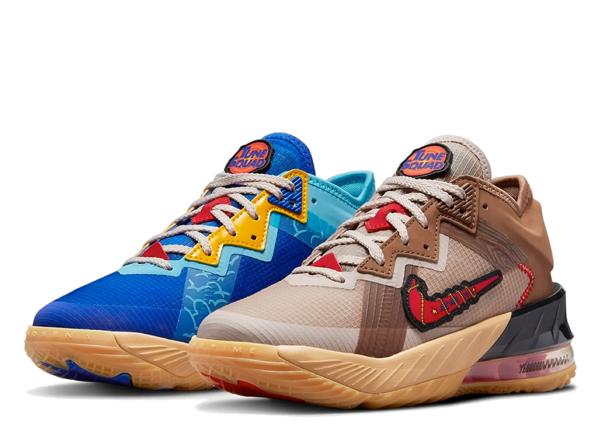 Nike Lebron 18 Low Wile E. vs Roadrunner Space Jam (Grade School) - photo 2
