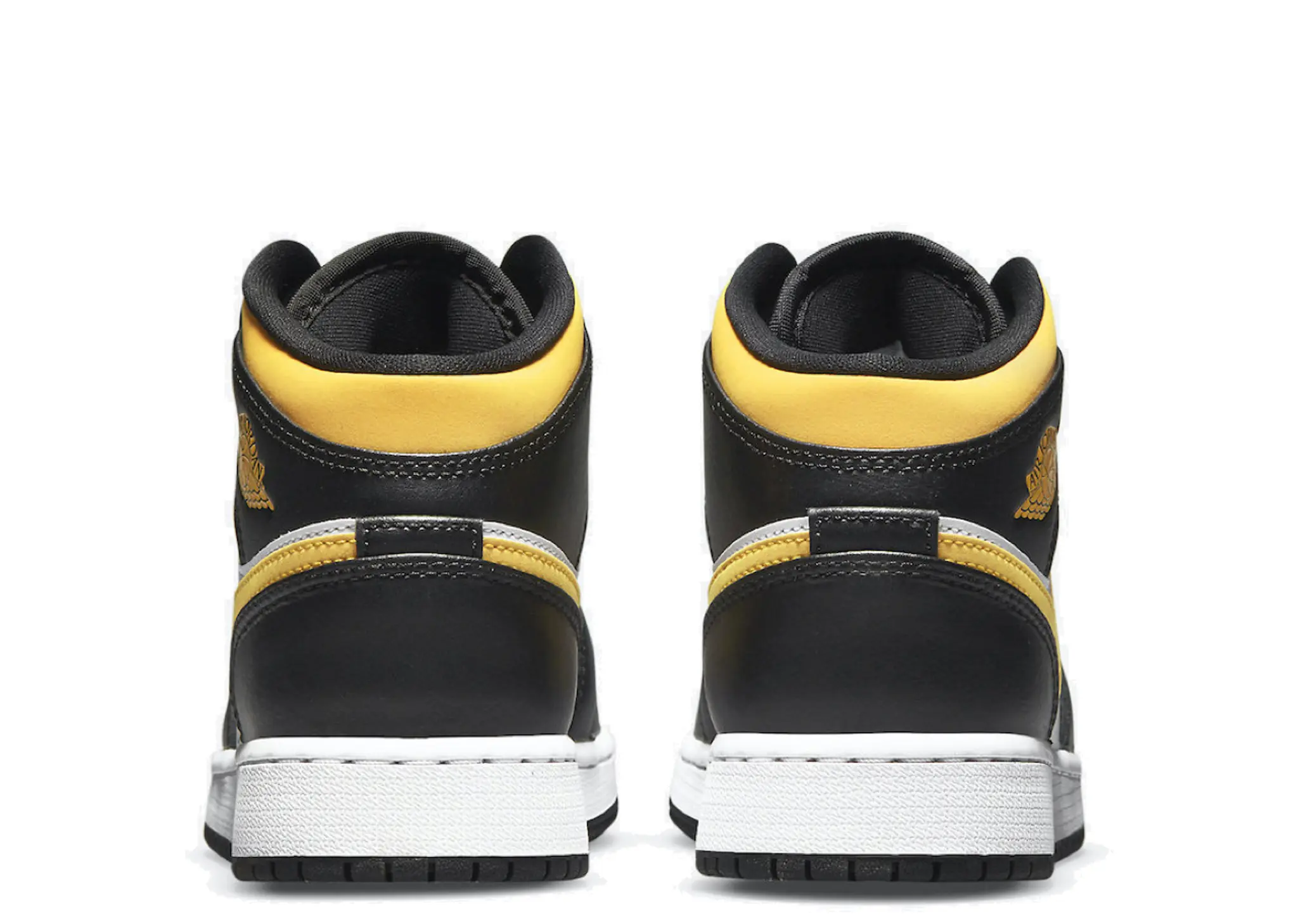 Air Jordan 1 Mid White Pollen Black (Grade School) - photo 3