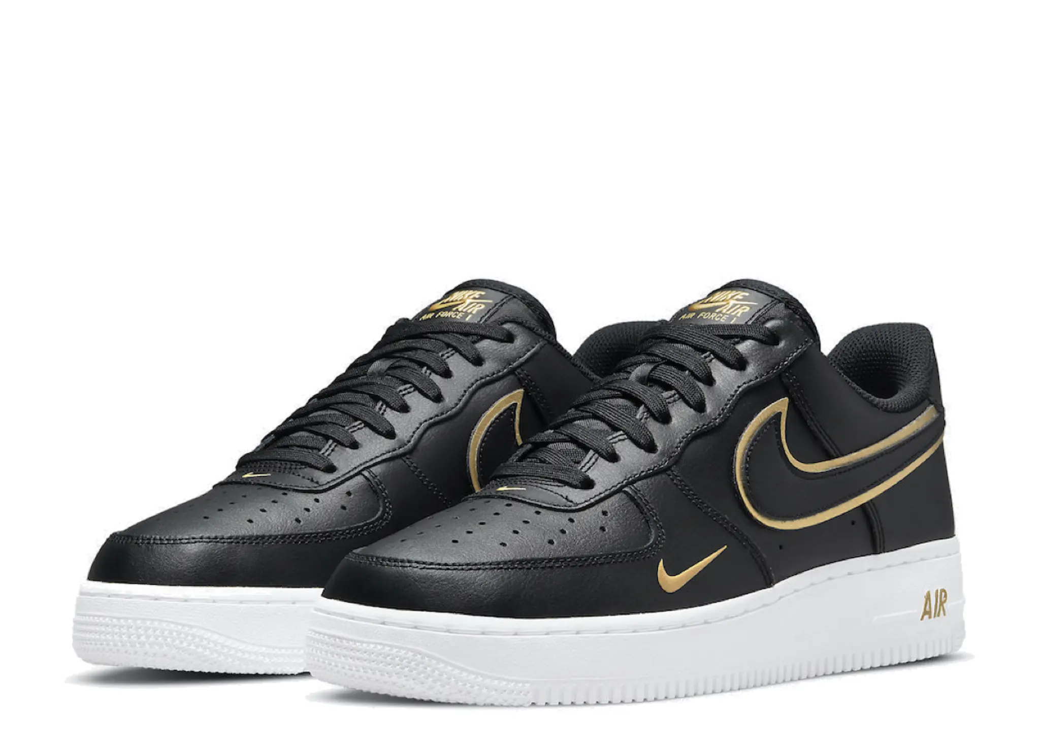 Nike Air Force 1 Low '07 LV8 Black Metallic Gold - photo 2