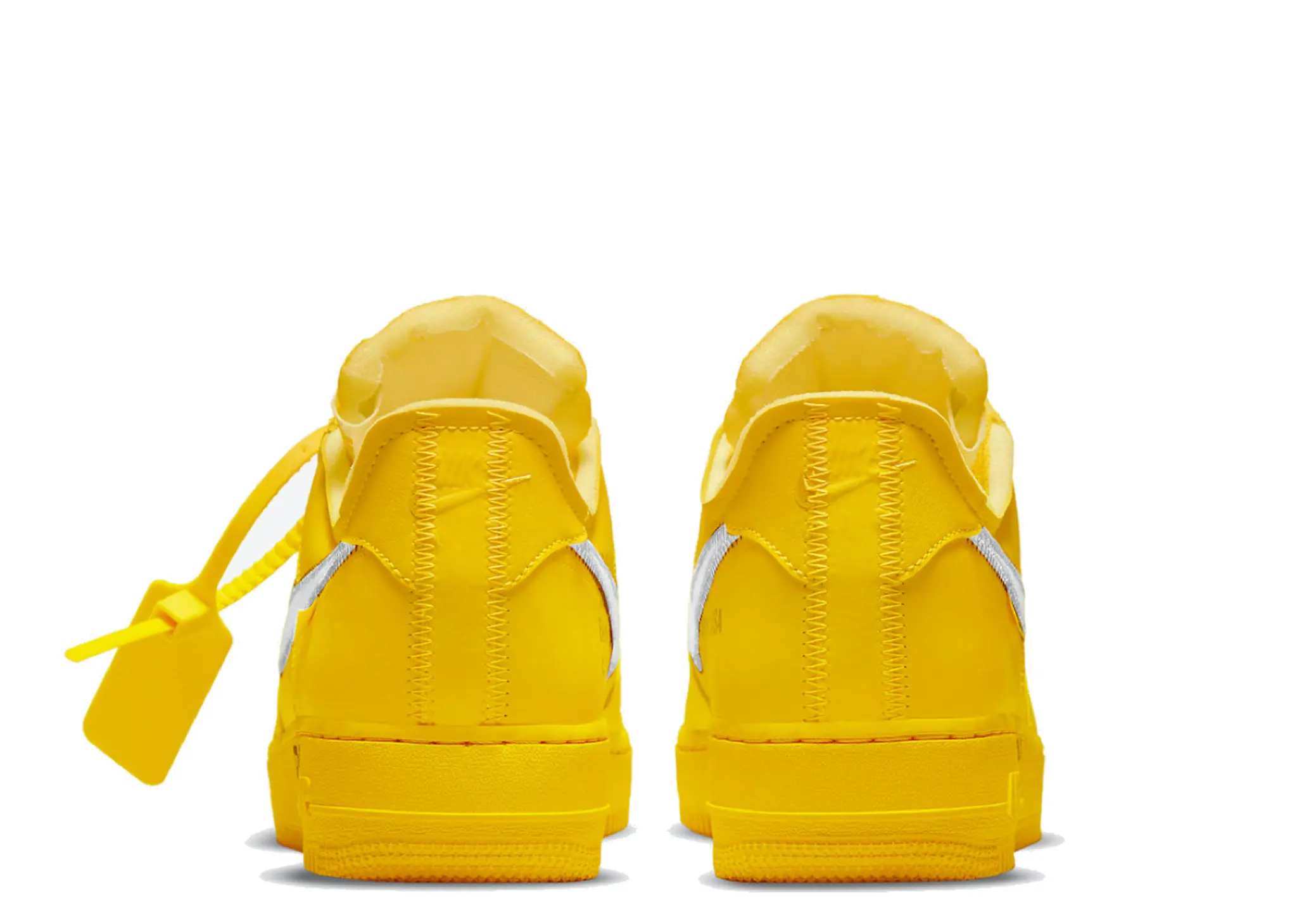 Nike Air Force 1 Low OFF-WHITE University Gold Metallic Silver - photo 3