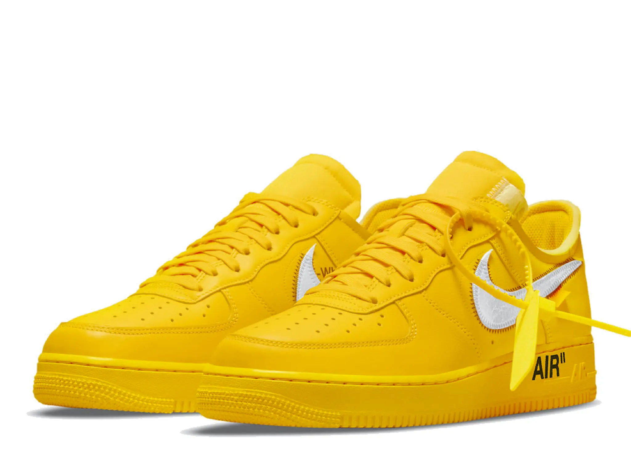 Nike Air Force 1 Low OFF-WHITE University Gold Metallic Silver - photo 2