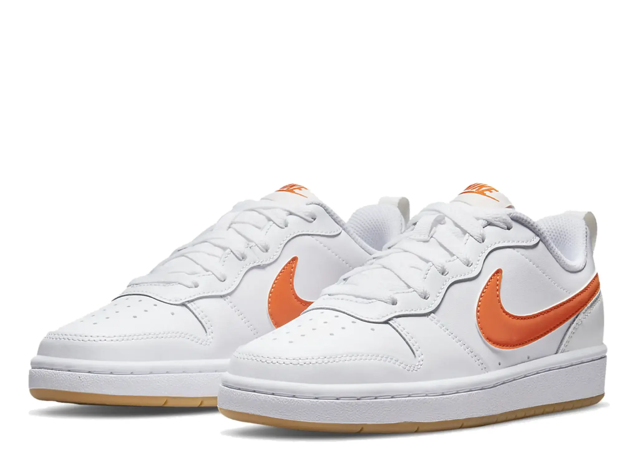 Nike Court Borough Low 2 White Orange (Grade School) - photo 2