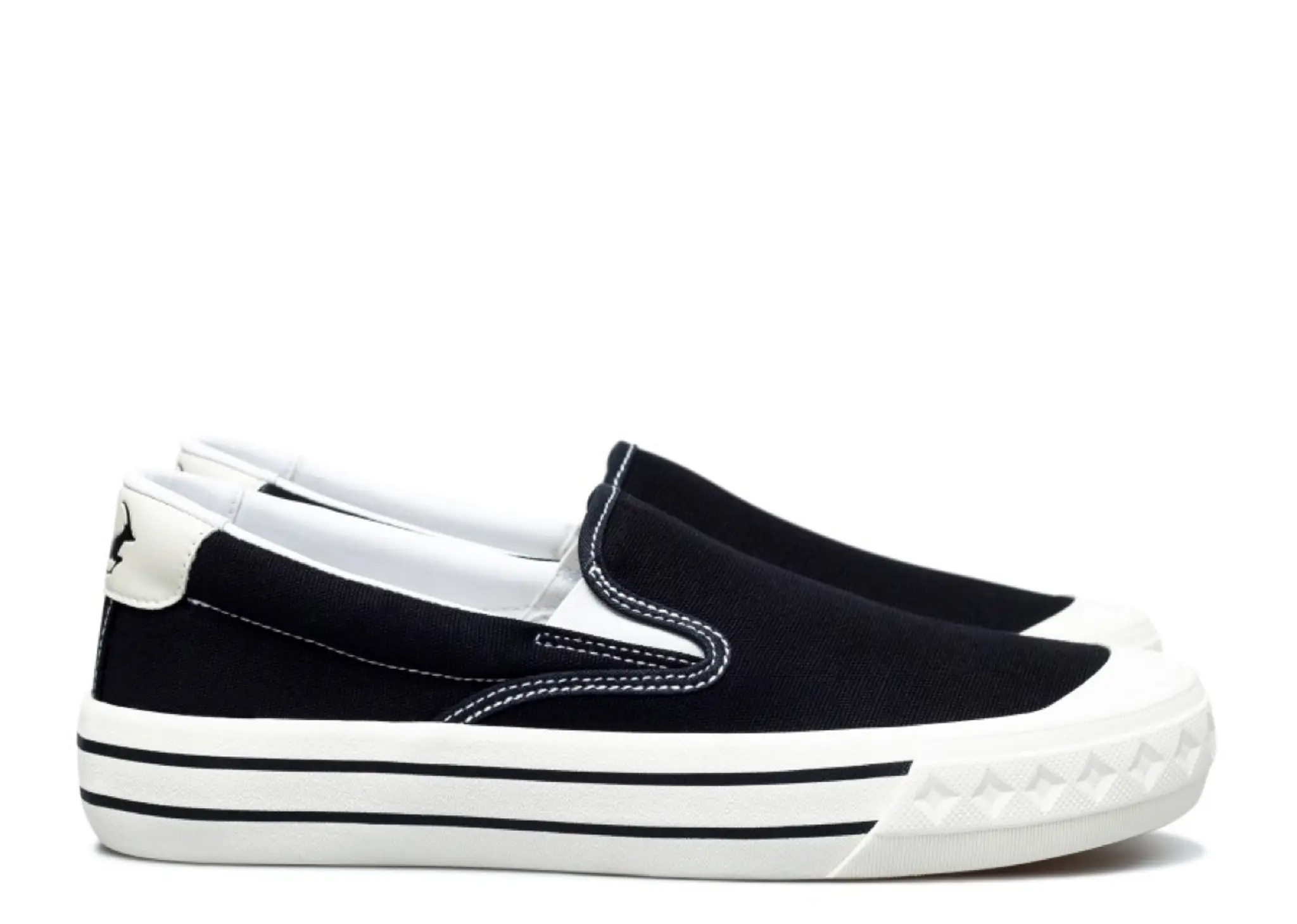 Compass Retrograde Slip On Black White