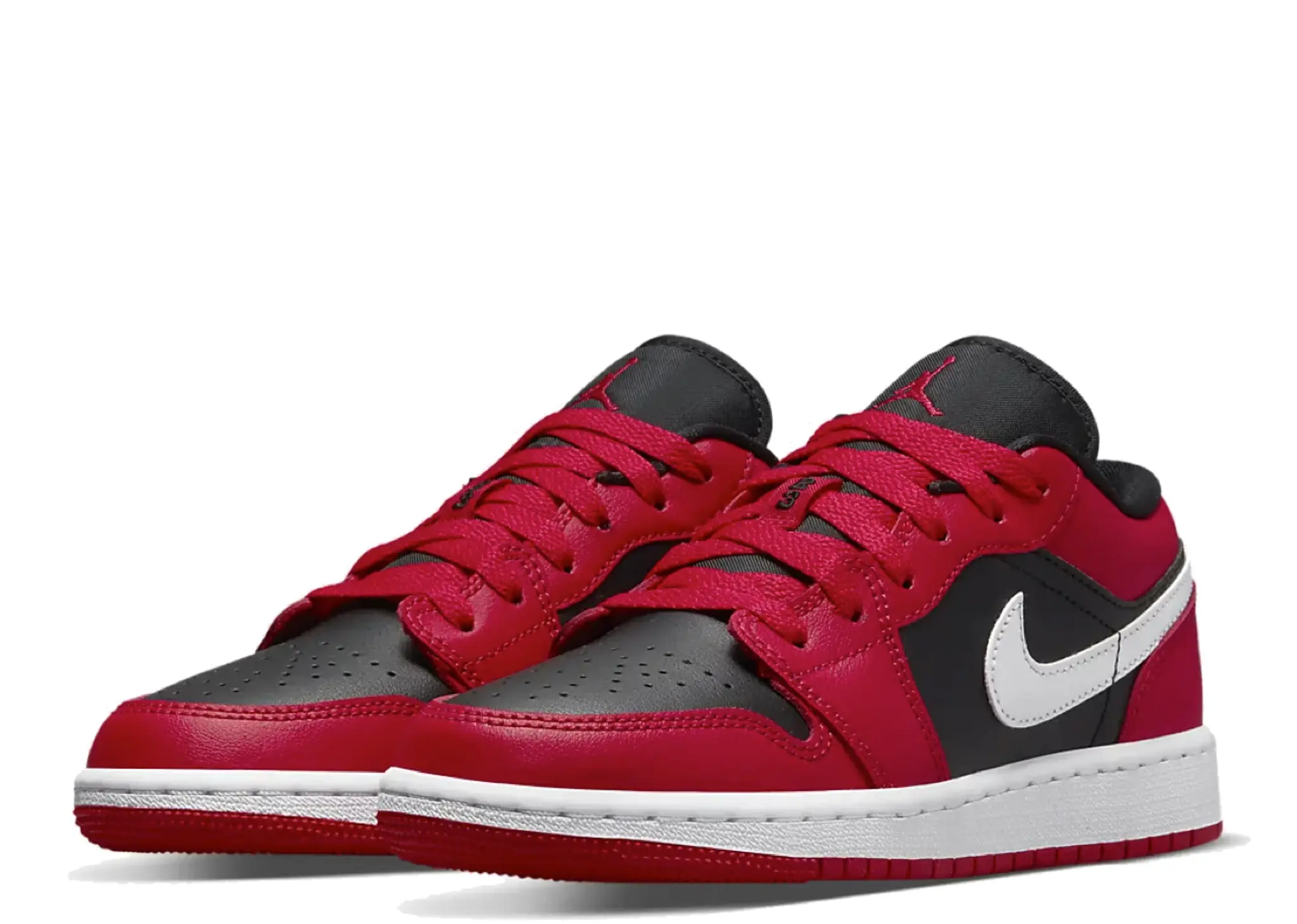 Air Jordan 1 Low Black Very Berry (Grade School) - photo 2
