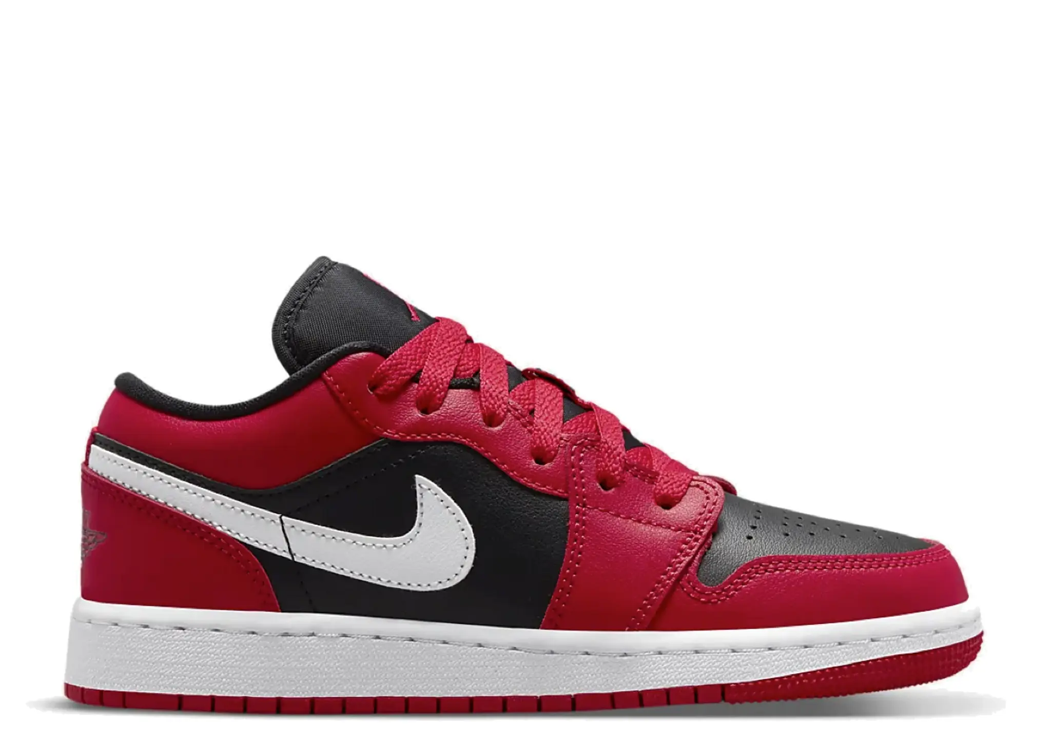Air Jordan 1 Low Black Very Berry (Grade School)