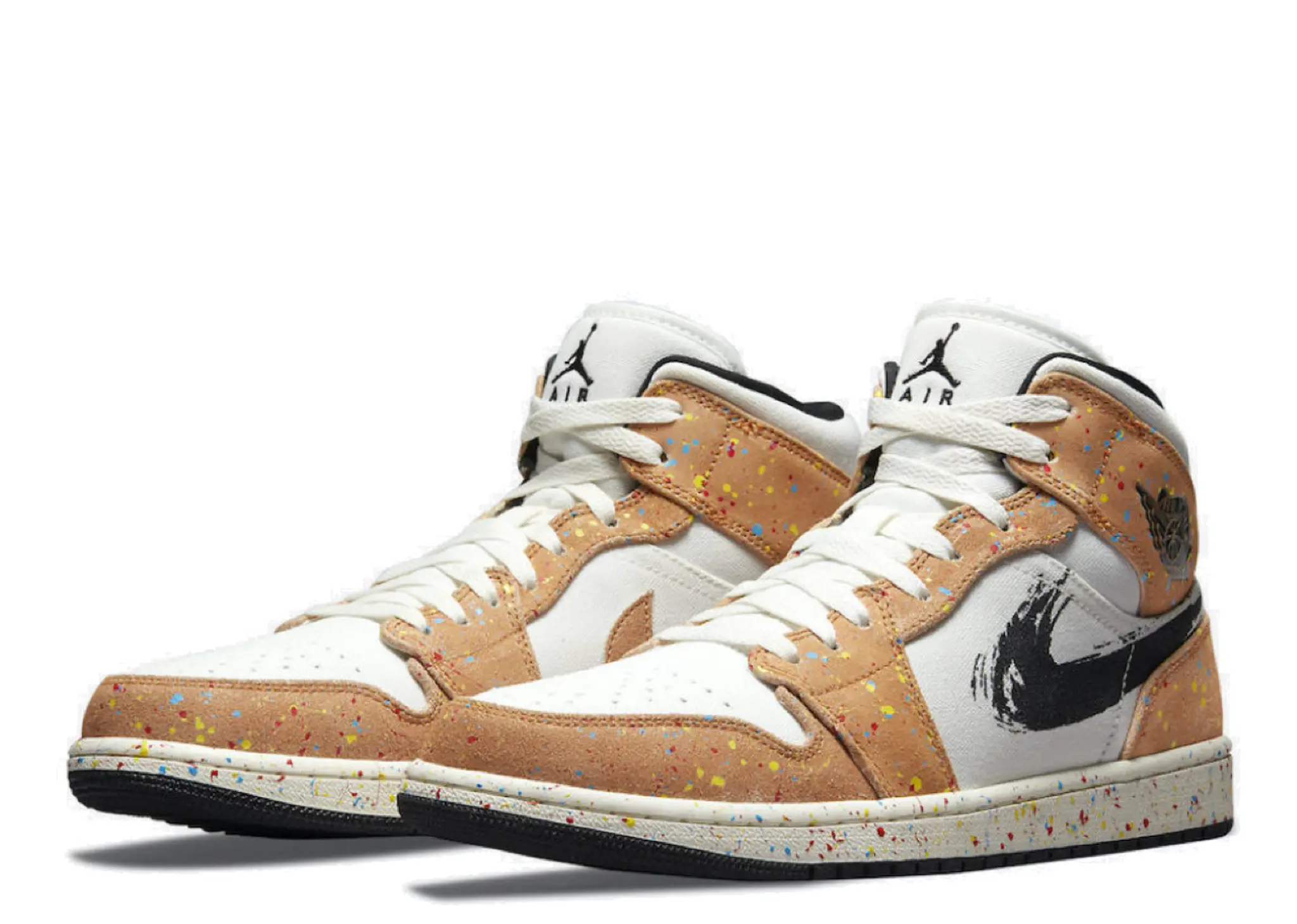 Air Jordan 1 Mid SE Brushstroke - photo 2