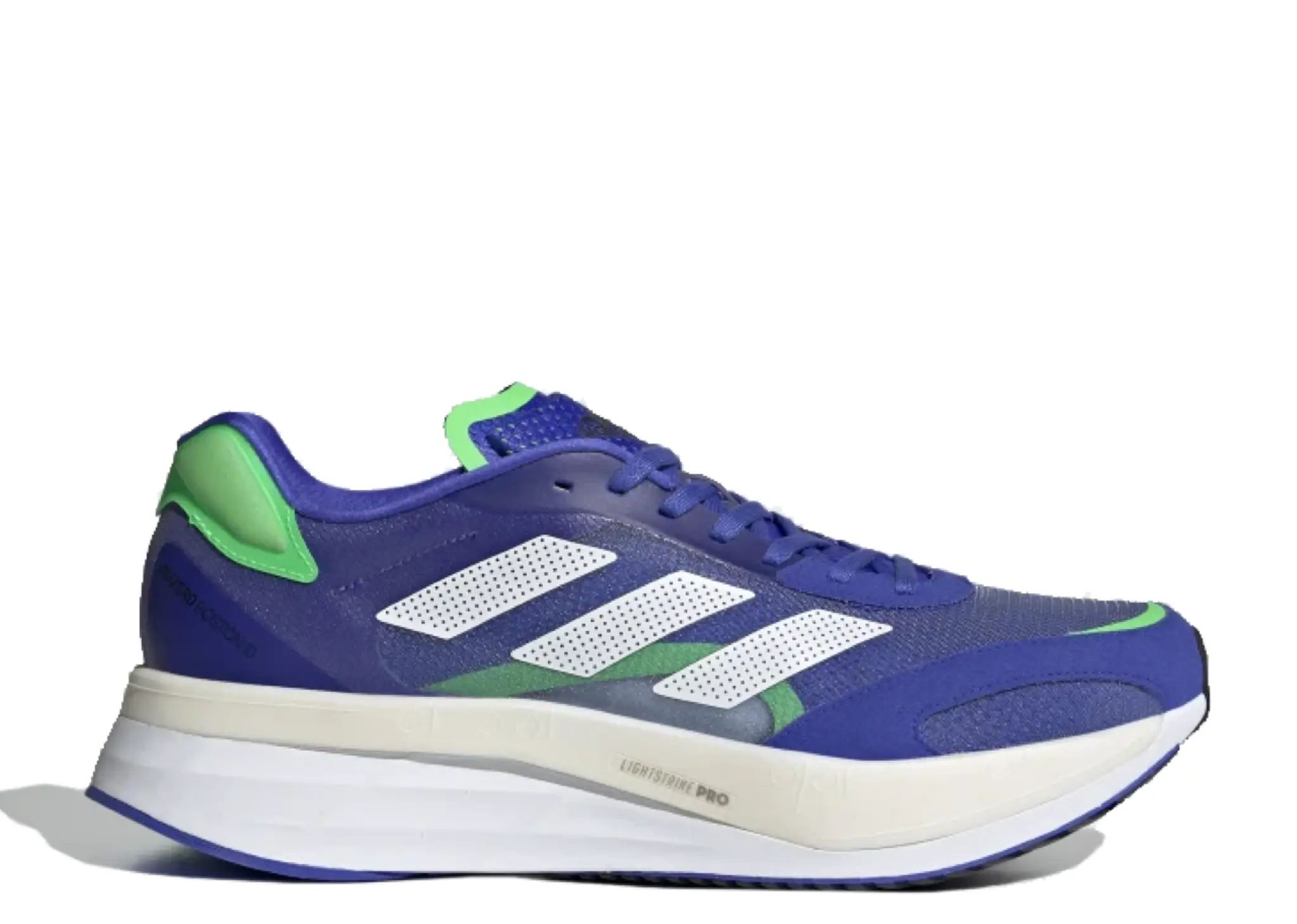 Adidas Adizero Boston 10 Sonic Ink Screaming Green