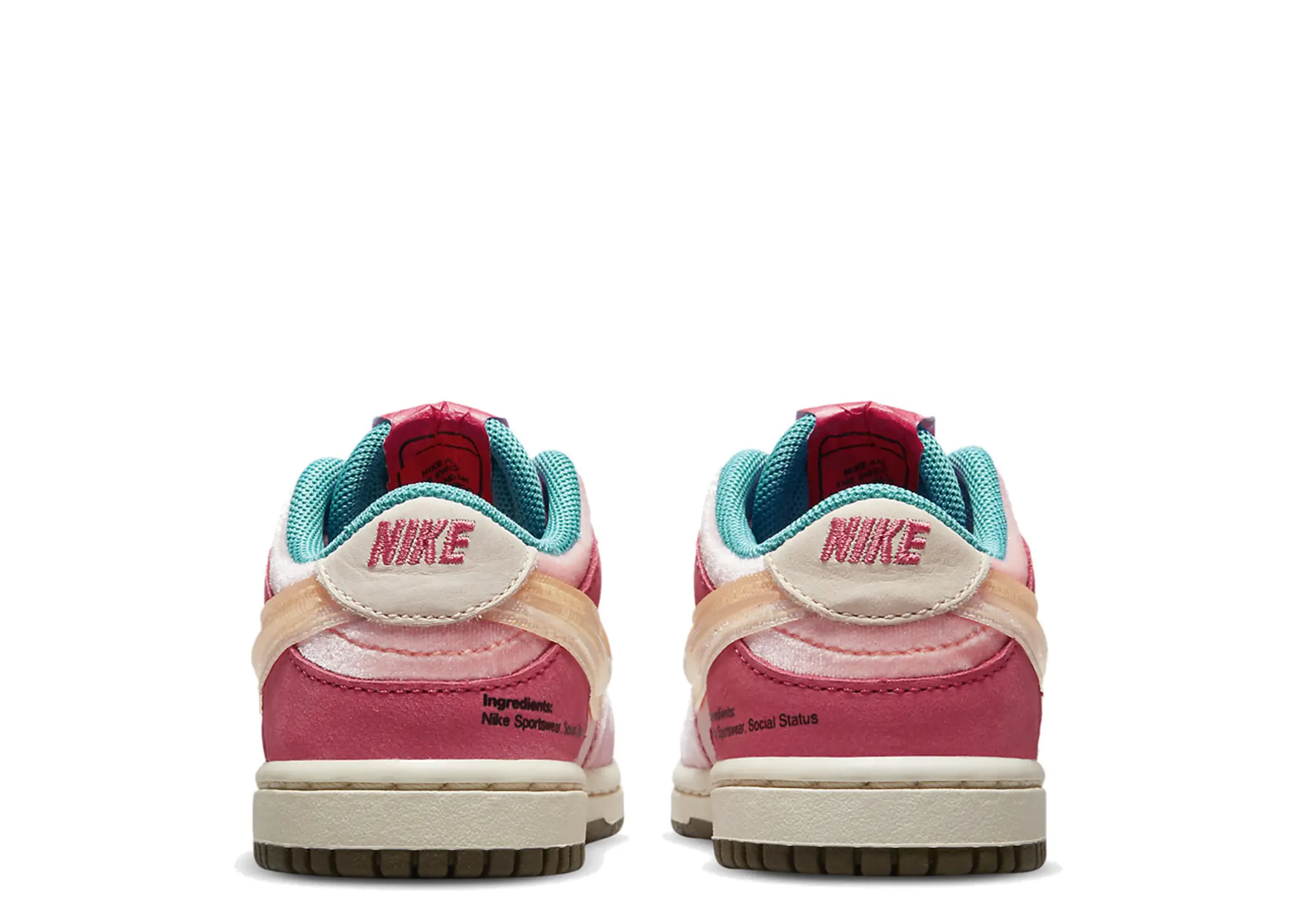 Nike Dunk Low Social Status Free Lunch Strawberry Milk (Toddler) - photo 3