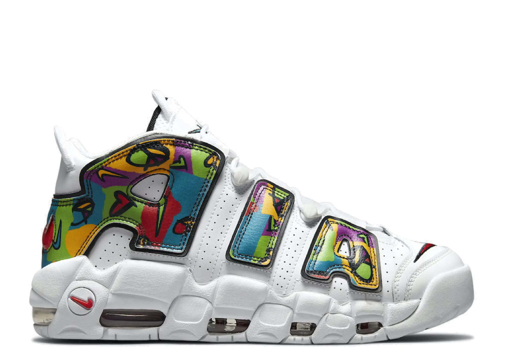 Nike Air More Uptempo Peace, Love, Swoosh (Grade School)