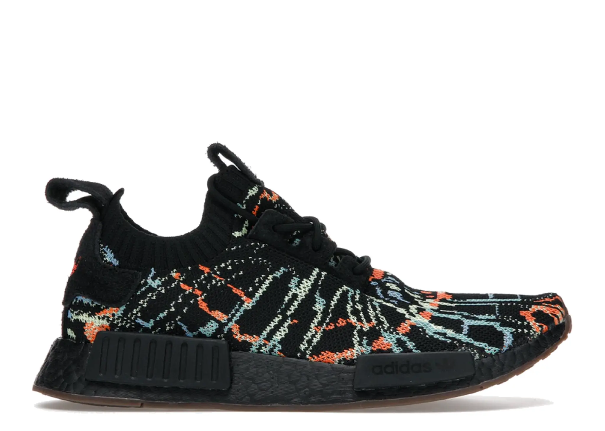 Adidas NMD R1 Primeknit Black Glitch